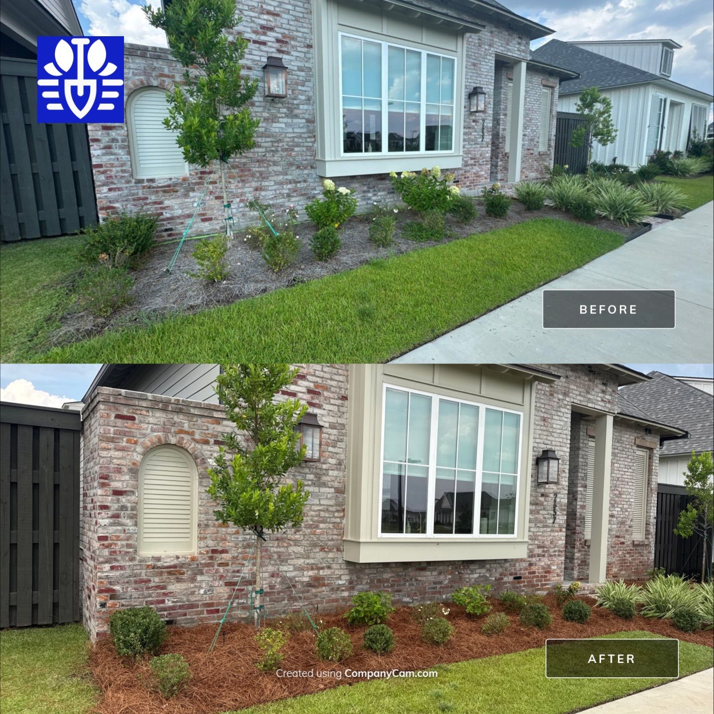 LANDSCAPE CLEANUP + PAVER INSTALL + IRRIGATION by CutScape, LLC.