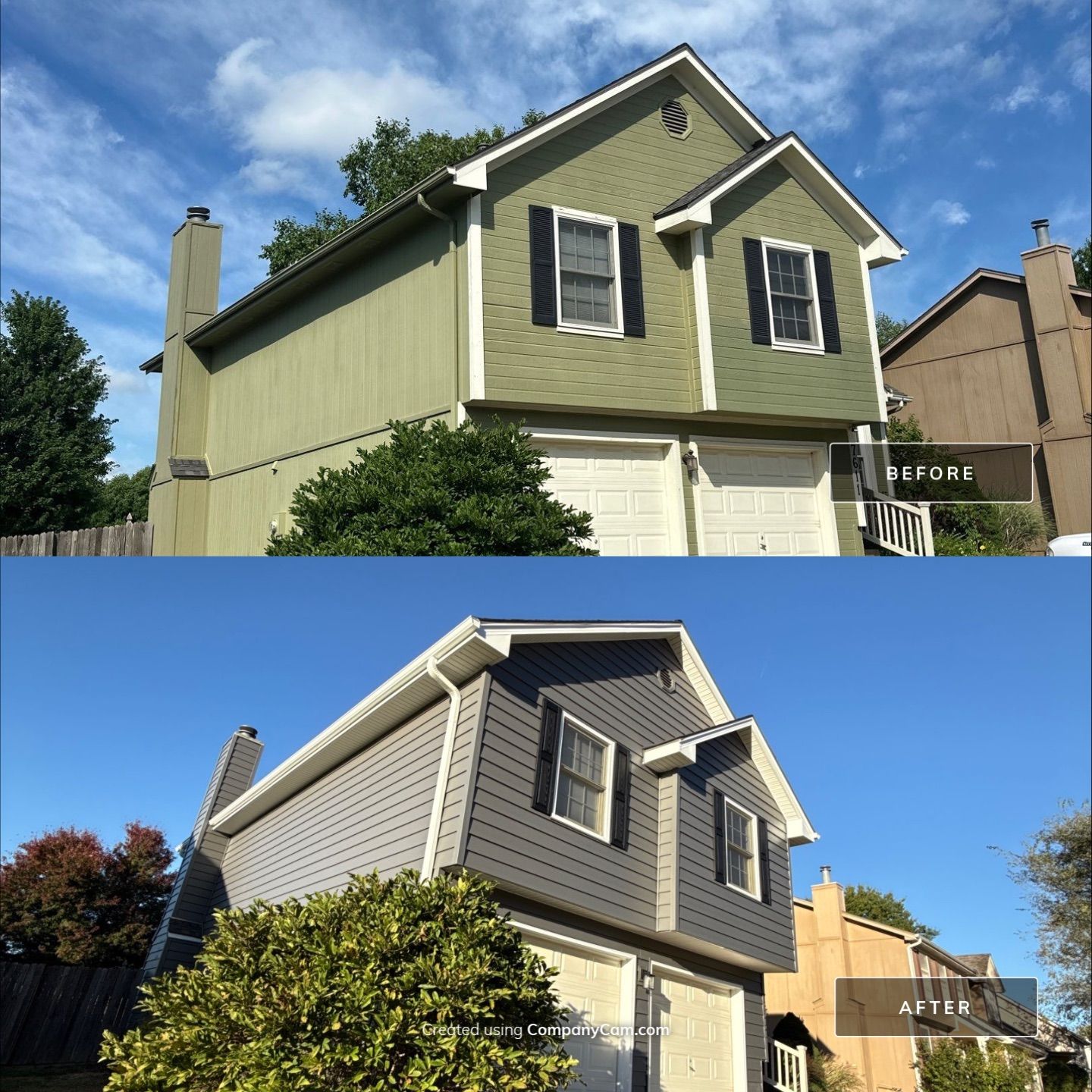 Split Entry in Smokey Ash Craneboard D7 by EEC  Windows, Siding & Roofing 