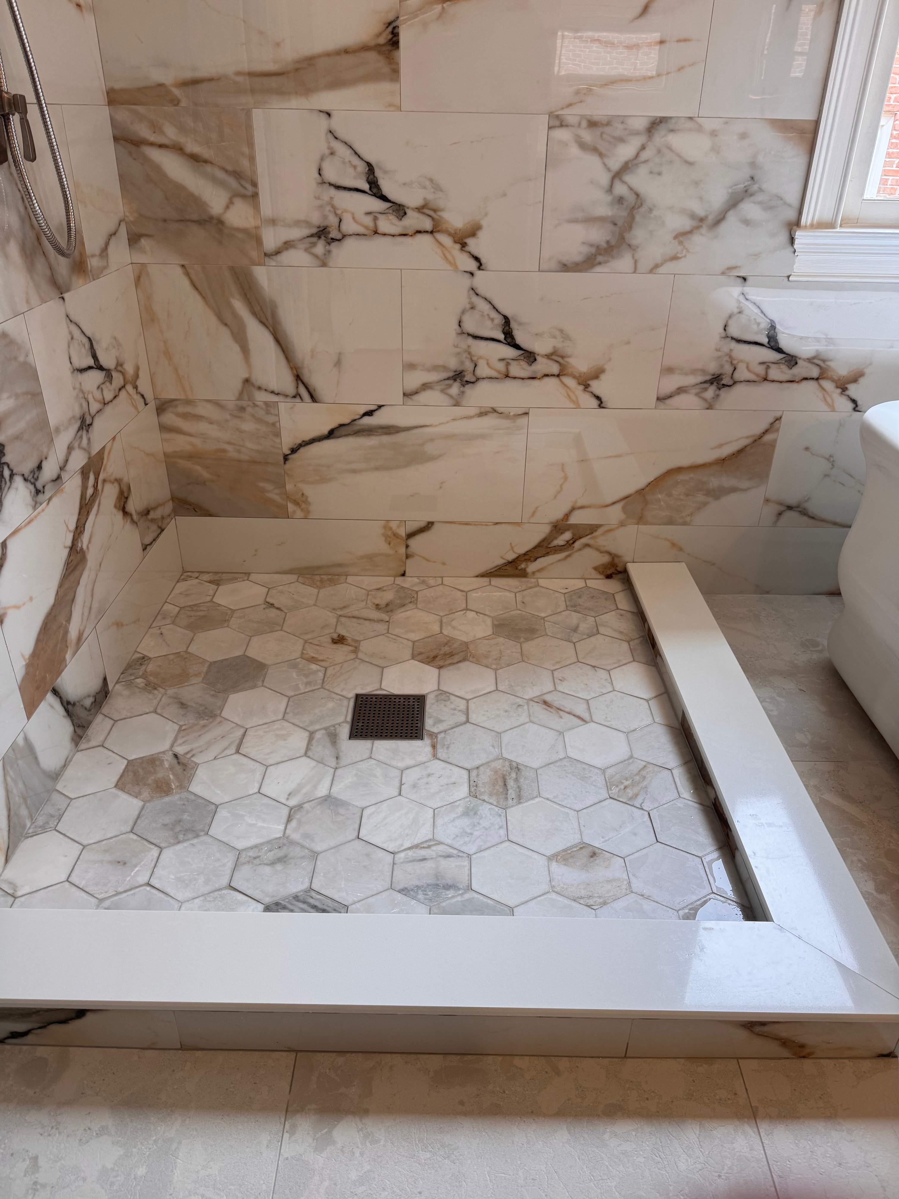 Master bathroom renovation by Prudencio