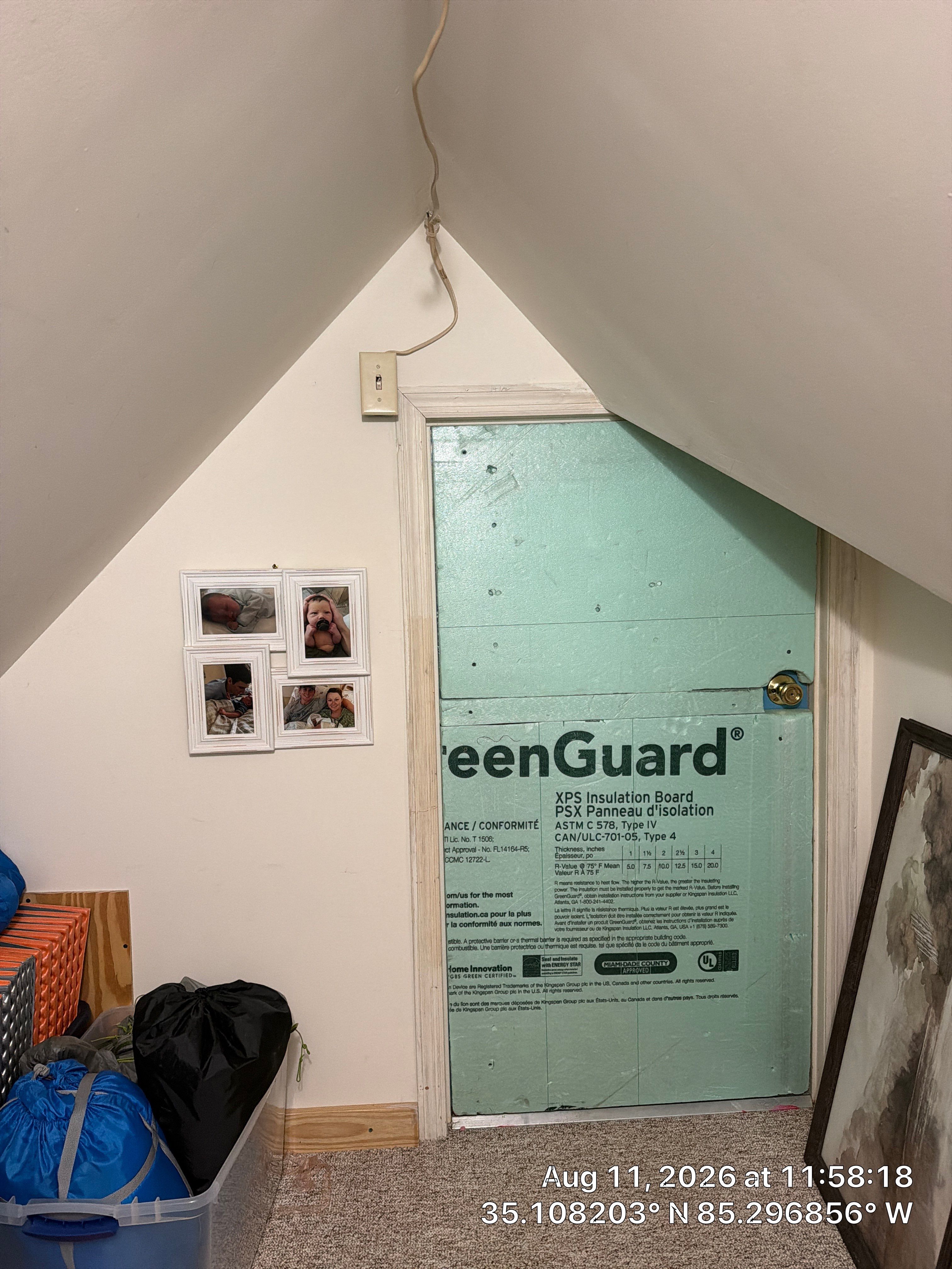 Attic Access Insulation and Custom Panel Installation in Chattanooga by CompanyCam Sales Demo