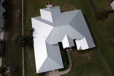 Standing Seam Metal Roof Installation for Merritt Island Residence