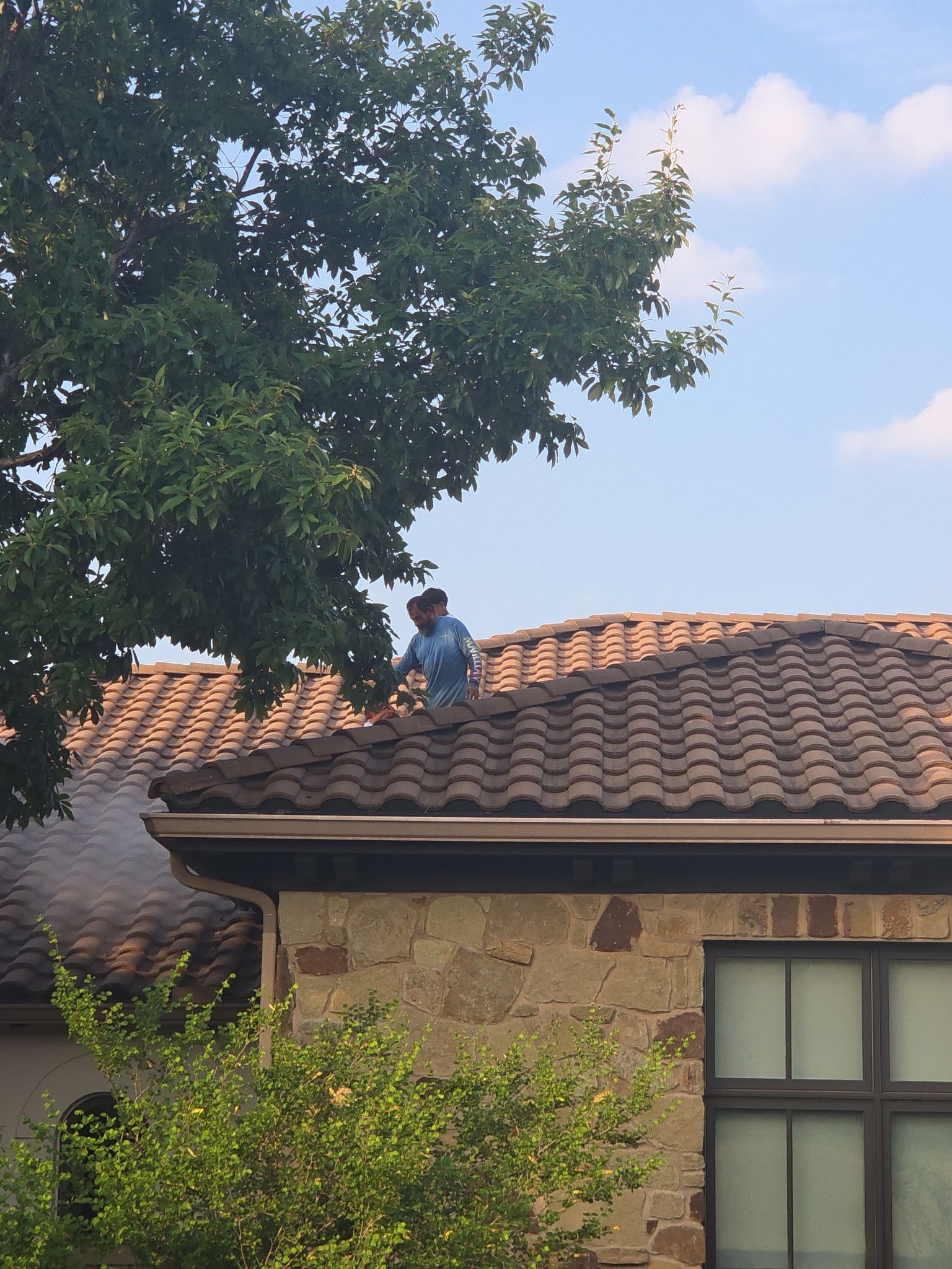 Lots of tile repairs out in Spicewood by REPS OF TEXAS