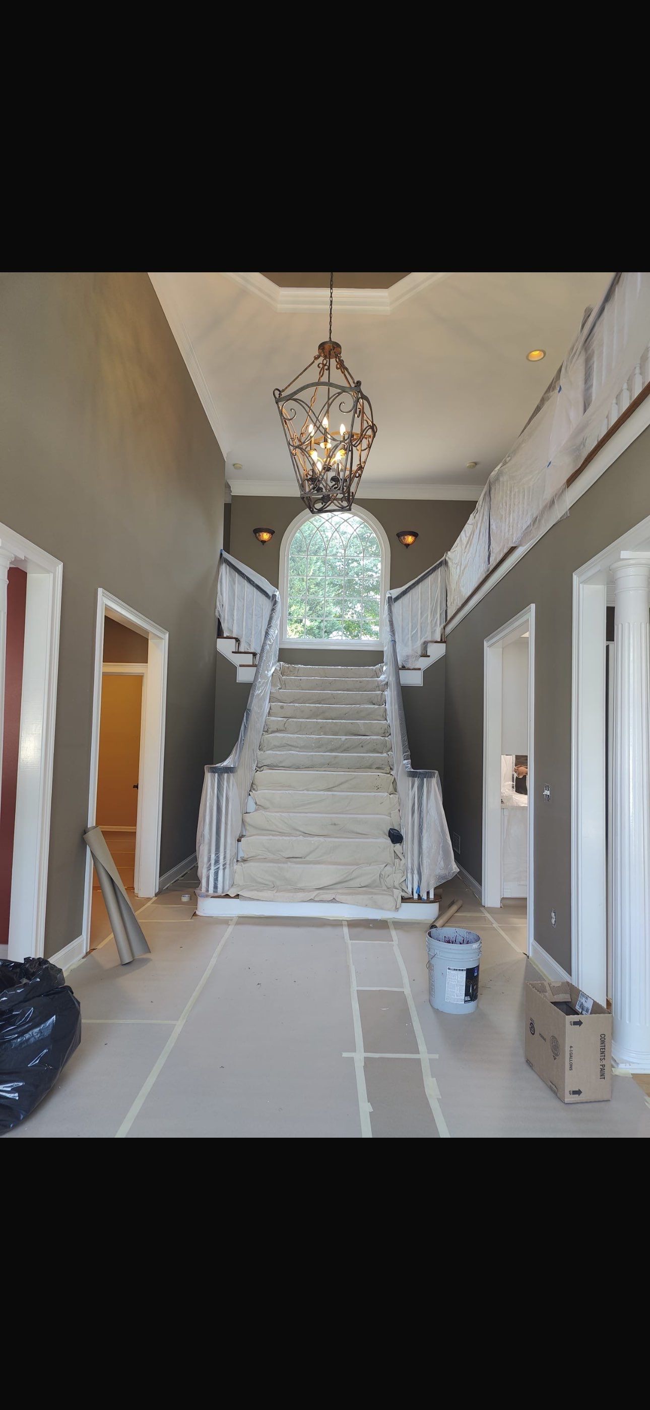 Full Interior Home Painting and Screened Porch Refinishing in Alpharetta by Swift Home Renovations