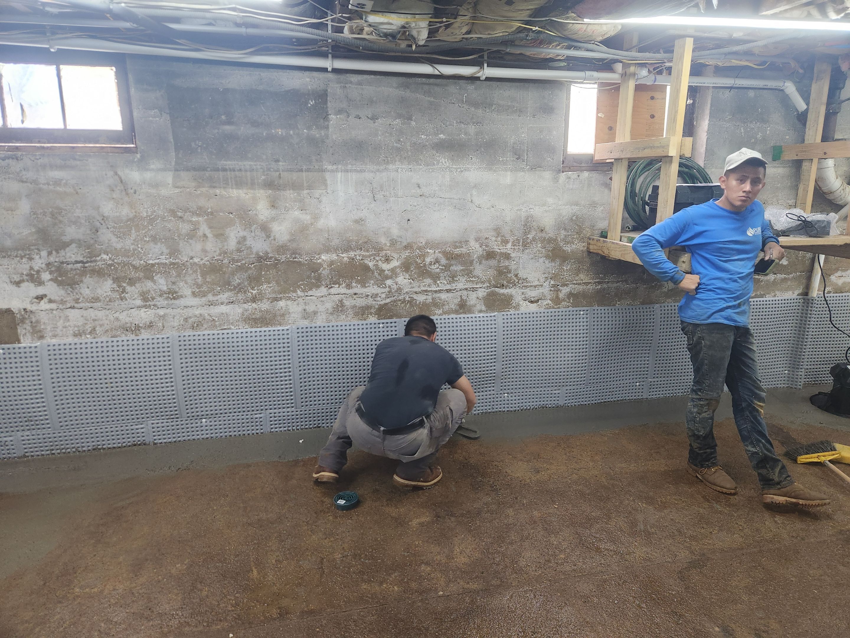 Interior French Drain Boonton NJ by Pure Service Pro, LLC 