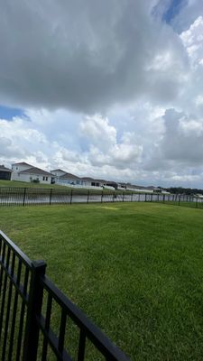 Parrish, FL 4ft. Tall 3-rail Black Aluminum Fence