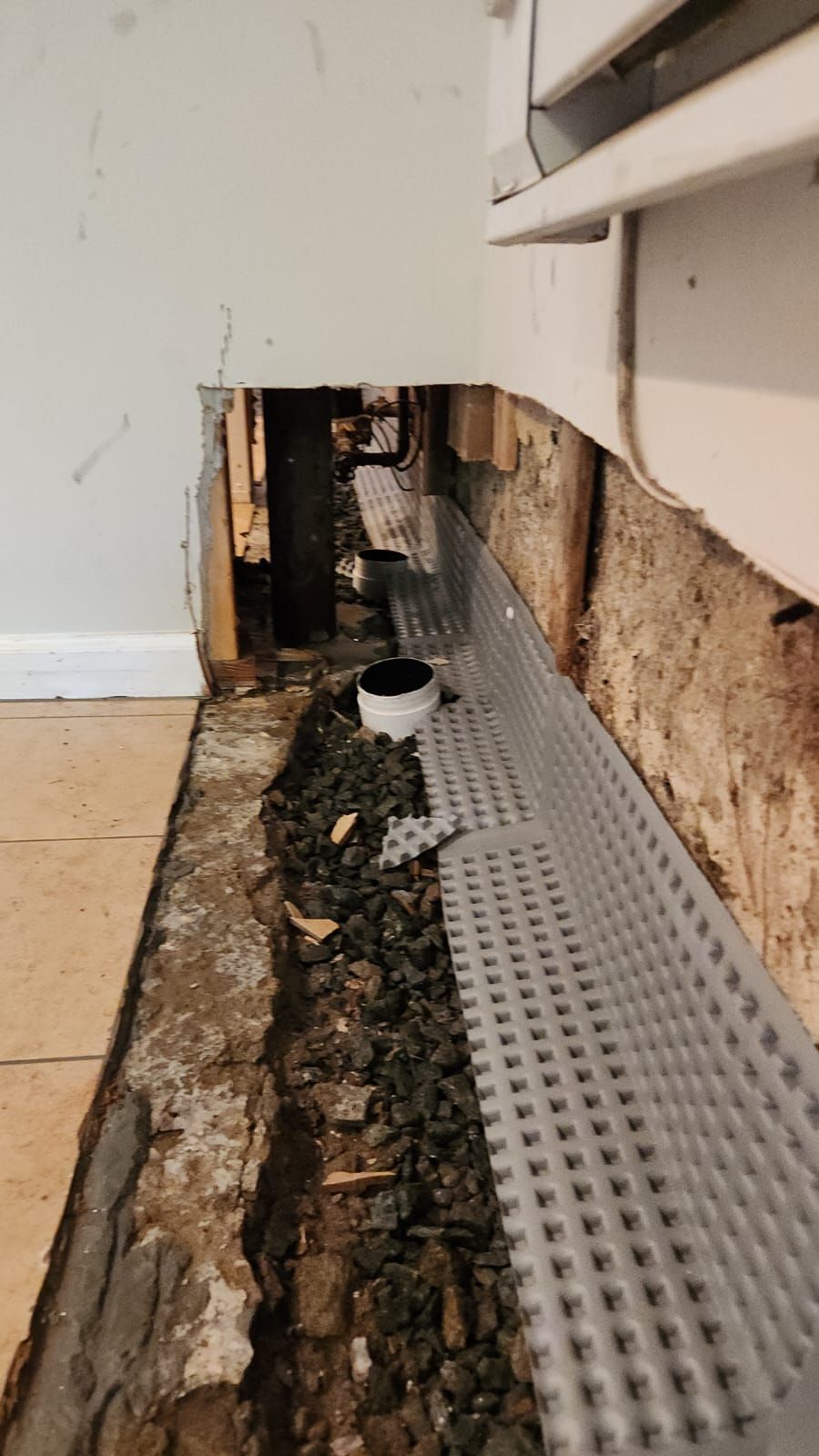 Interior French Drain Newton NJ by Pure Service Pro, LLC 