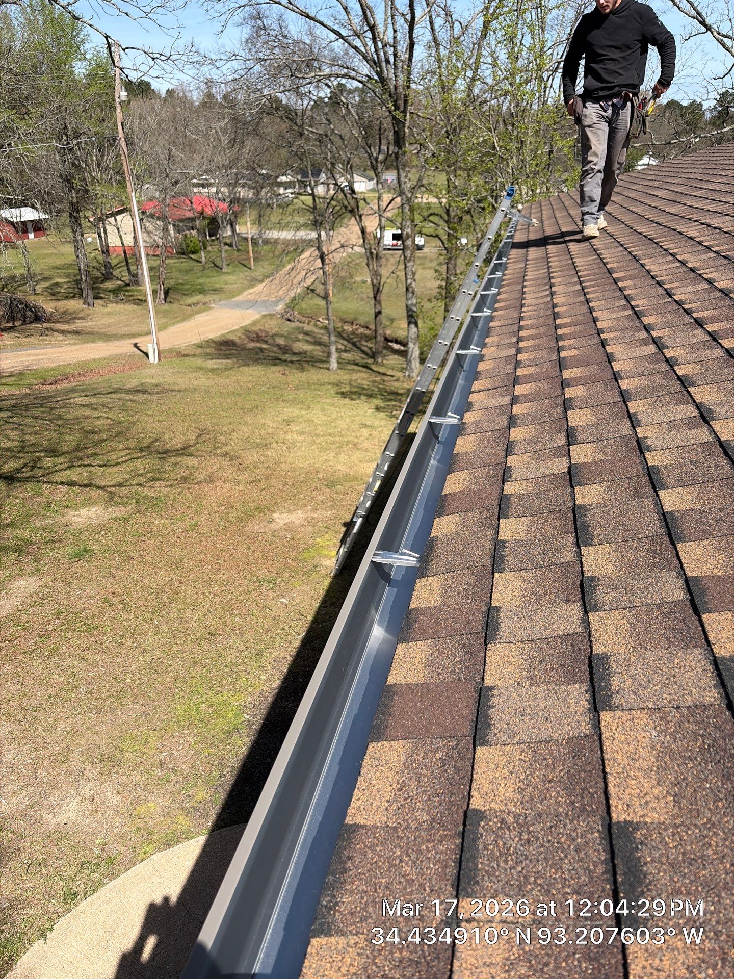 GAF Timberline UHDZ Shingle Roof Replacement and Decking Repair in Pearcy by Temple Roofing and Exteriors