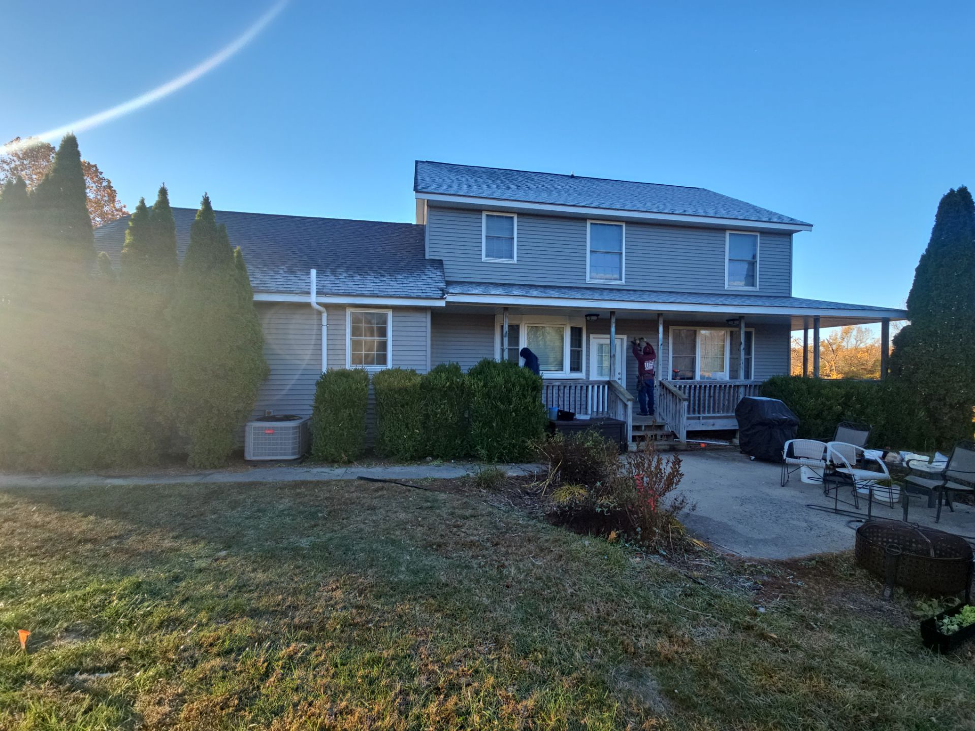 Exterior & Window Installation using CertainTeed Mainstreet & ViWinTech Windows by Koontz Construction