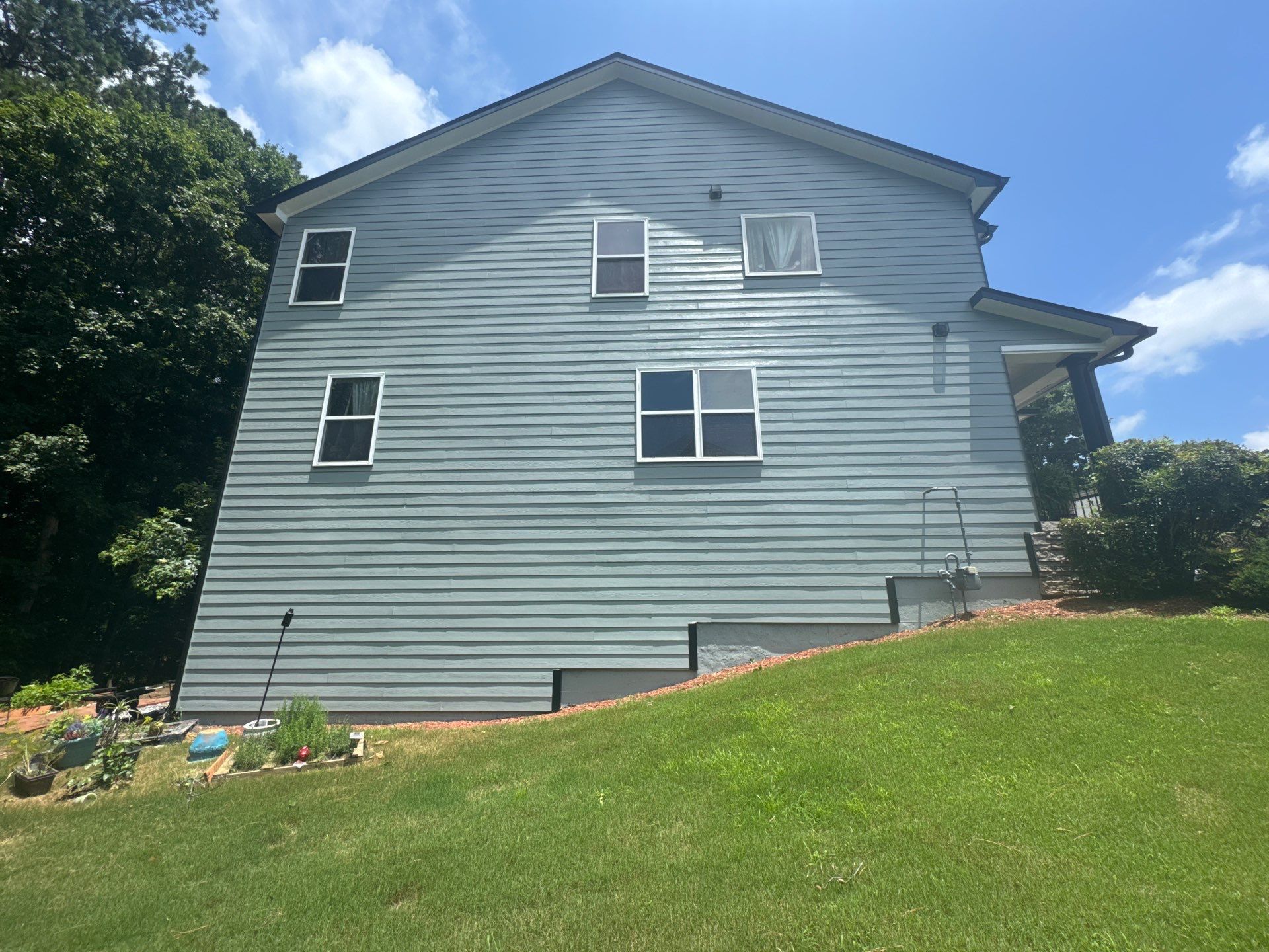 Full Exterior House Painting and Color Transformation in Atlanta by Swift Home Renovations
