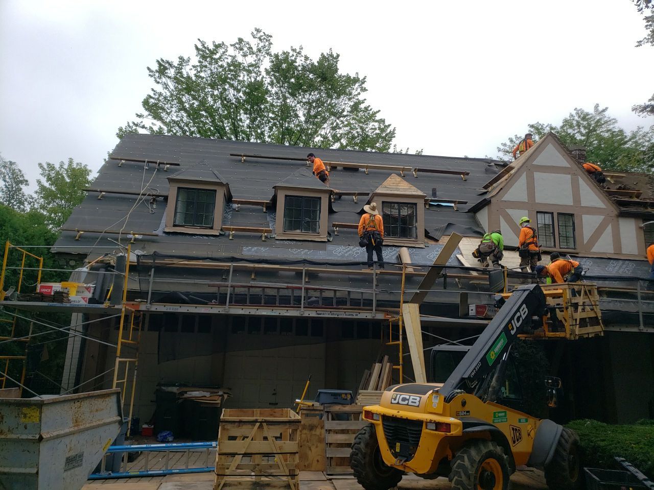 Ludowici Roof Installment and Half Round Copper Gutter Replacement  by Custom Installations