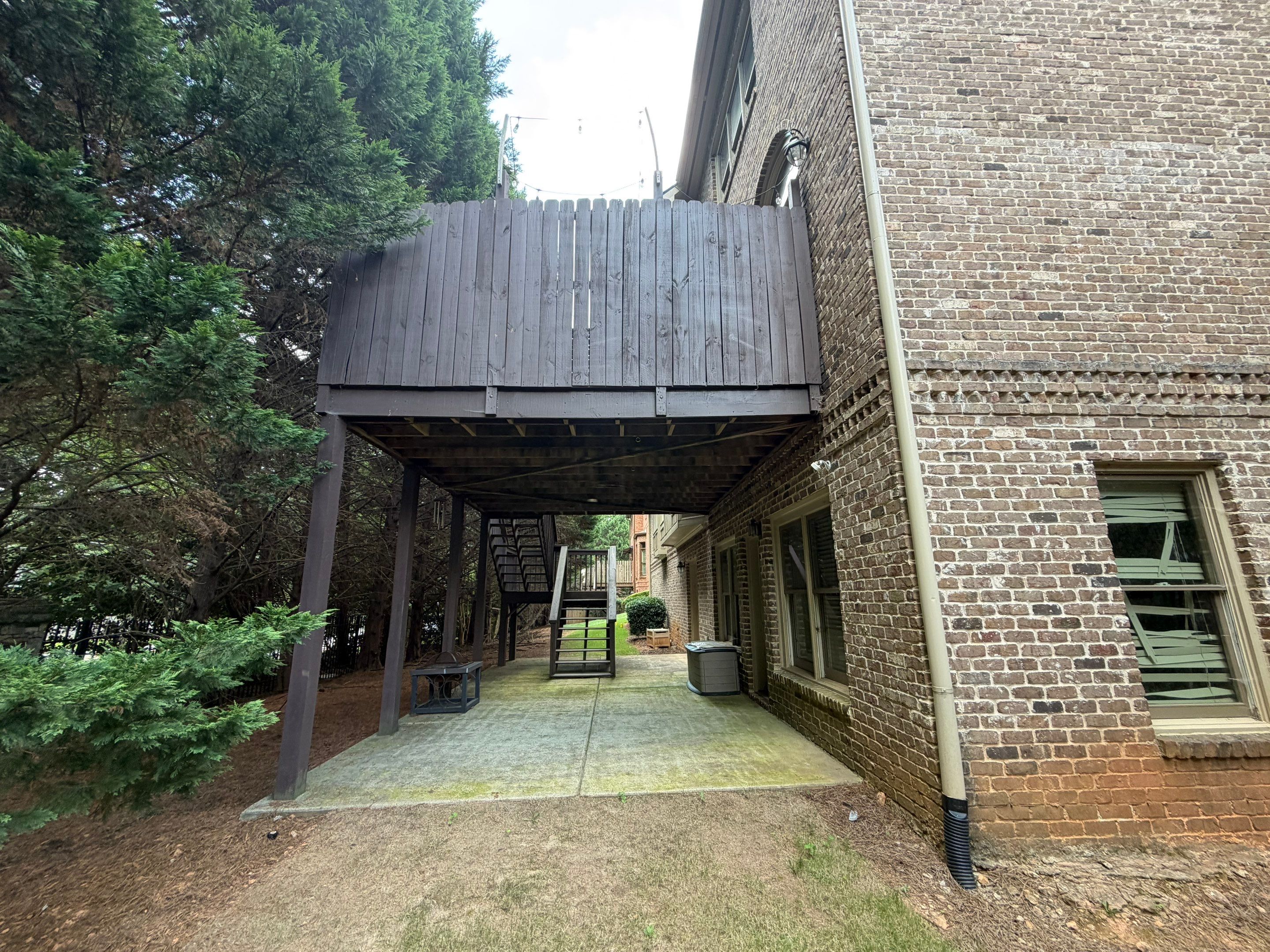 Decatur, GA Deck Resurface and Privacy Wall Build Using Pressure Treated Pine by Nelson Exteriors 