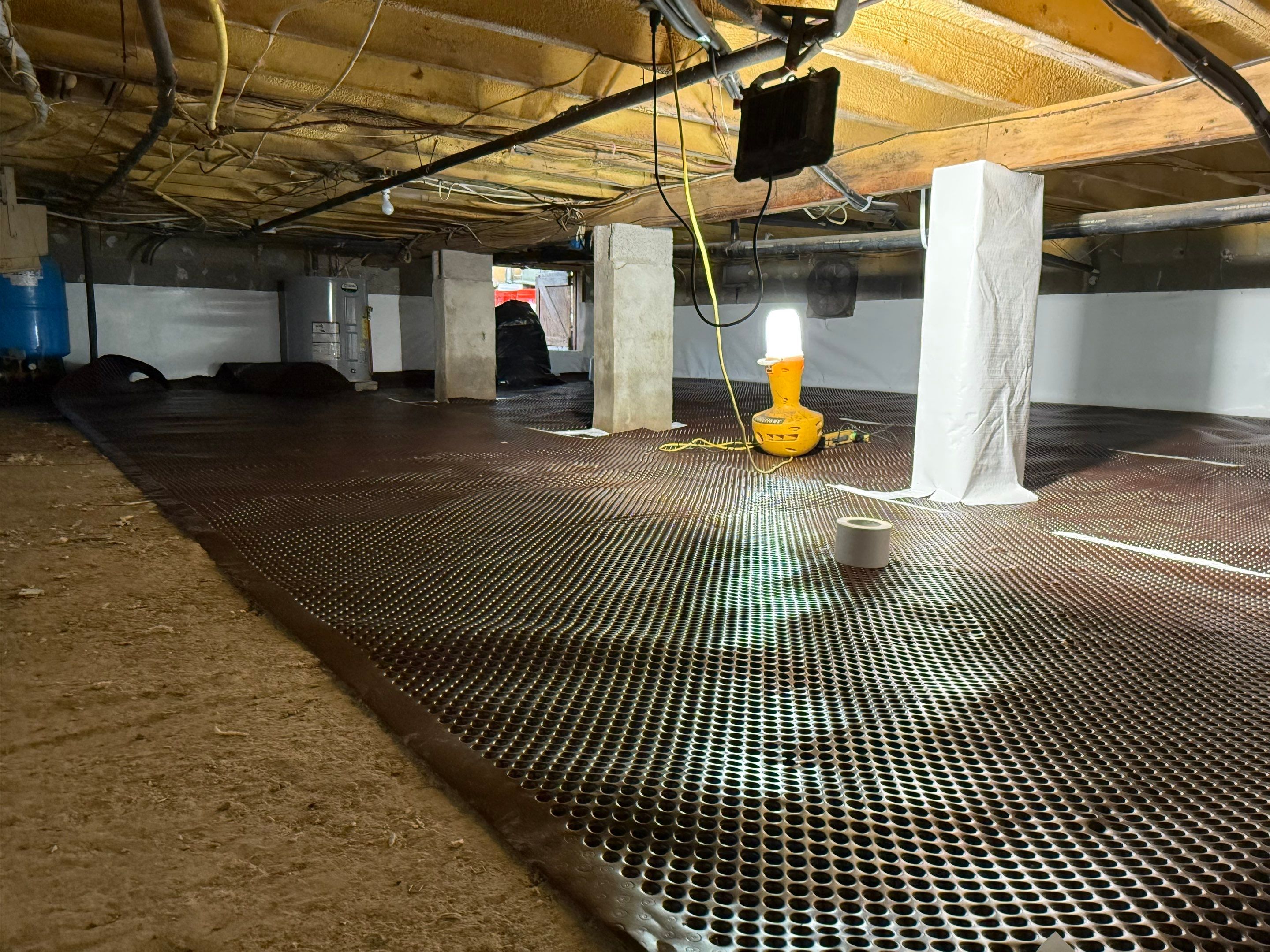 Pocono pines Dry and energy efficient crawlspace. by Burke Home Services