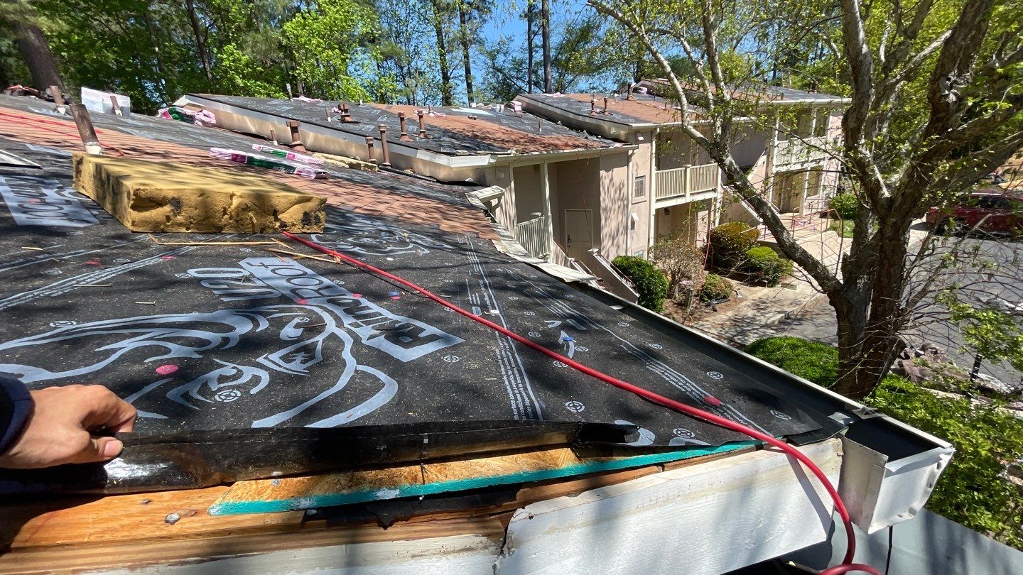 Commercial Roofing Installation using Owens Corning Autumn Brown by Inspector Roofing and Restoration