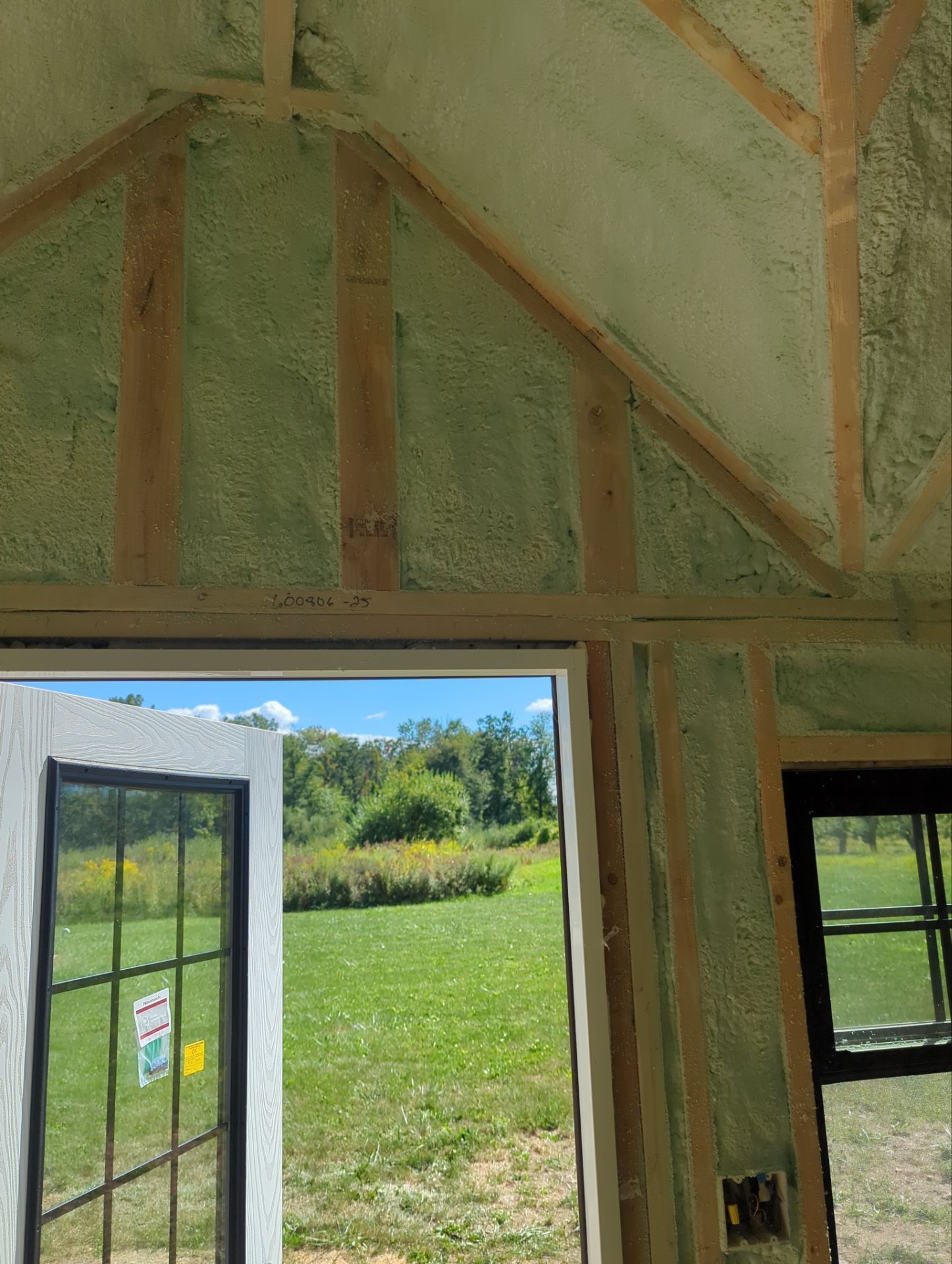 Exterior Walls using Closed Cell Spray Foam by NYS Foam & Energy