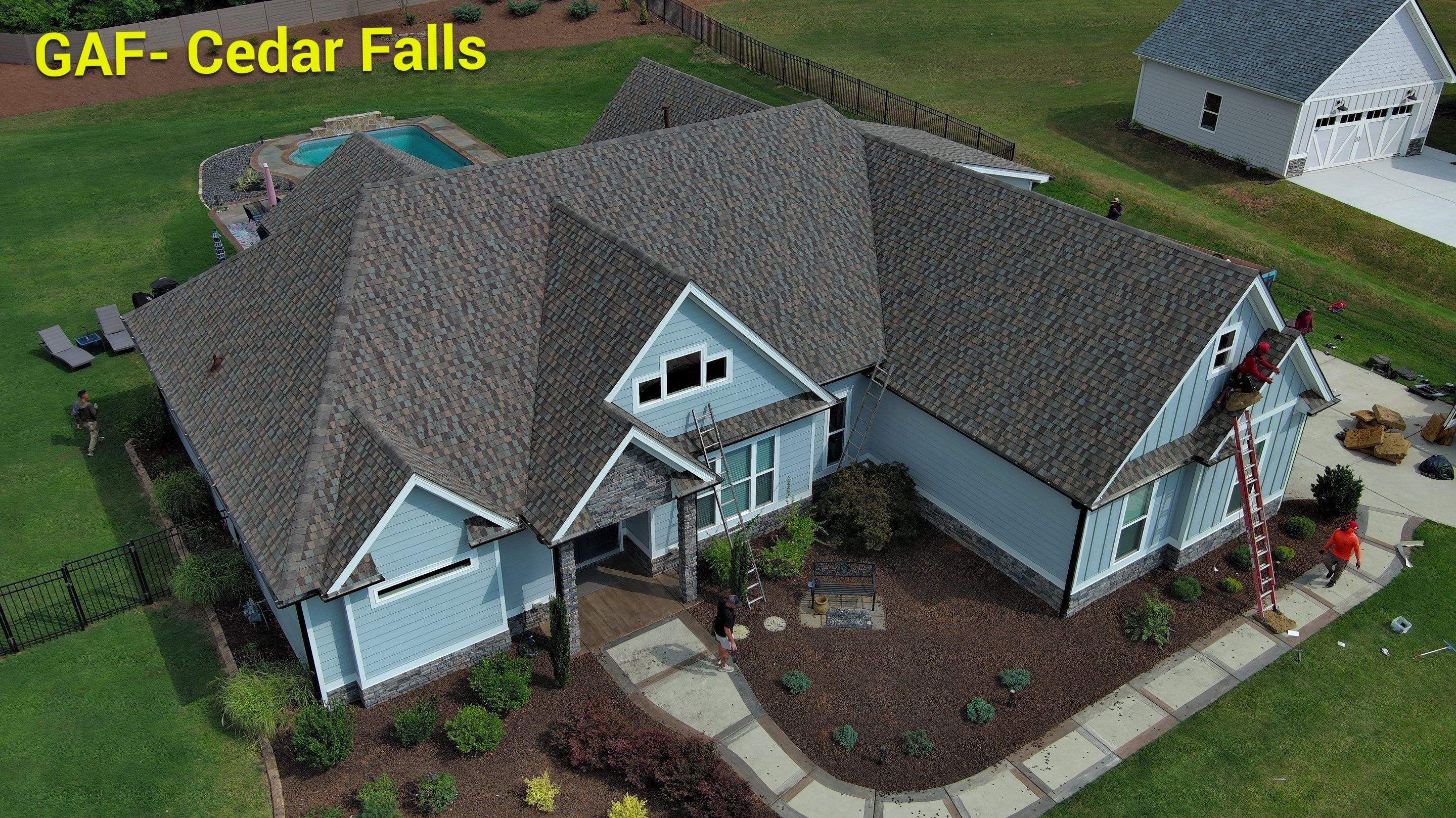 New roof installation and shingle colors by Rhino Restoration