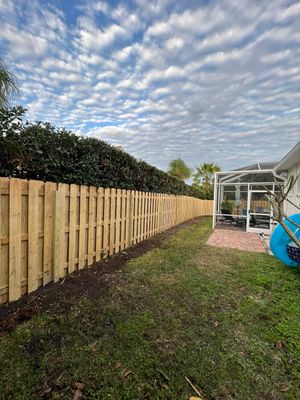 Wood Fence Installation using Wood Pressure Treated Fence