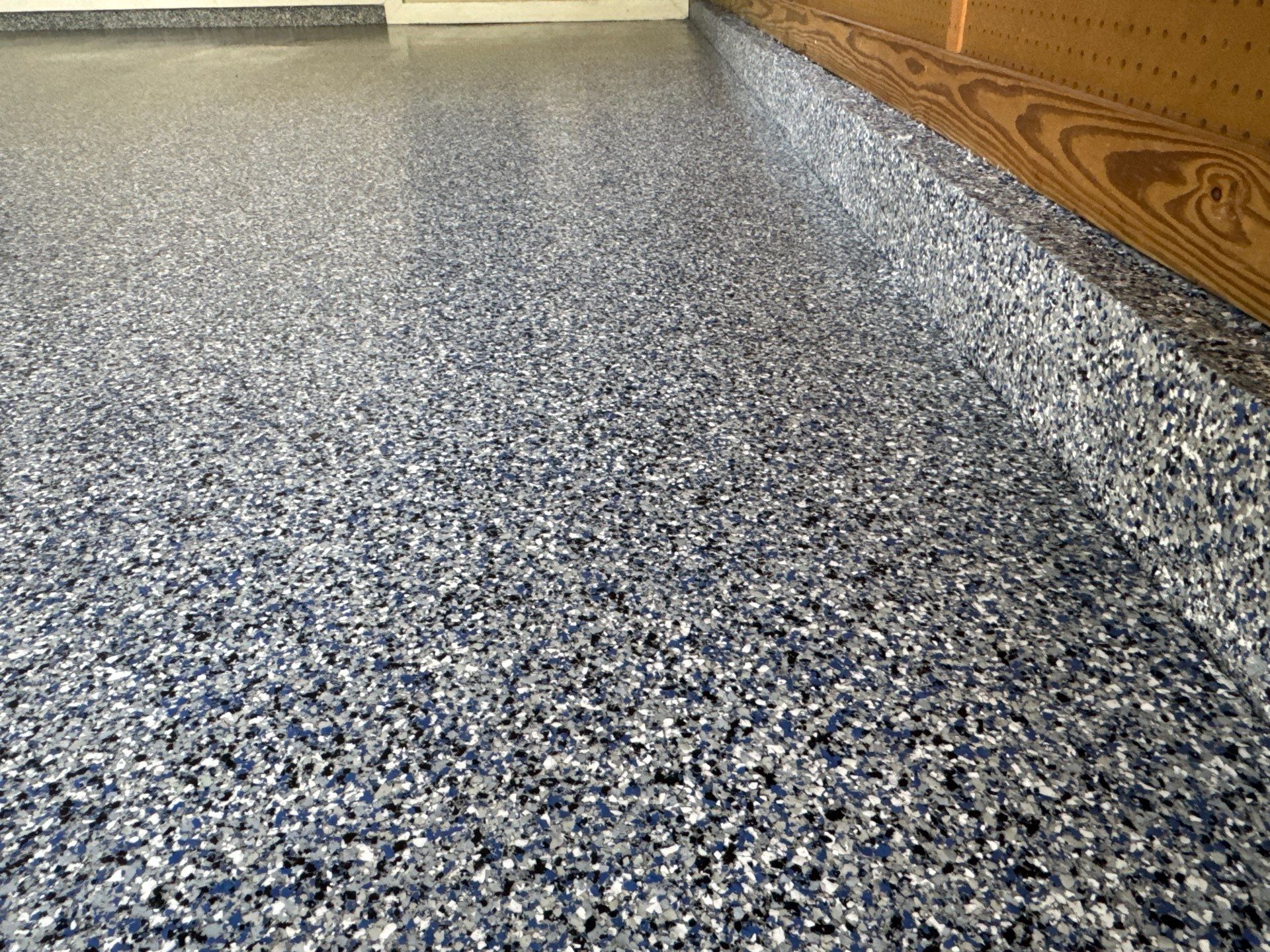 Garage Project by Cross Creek Concrete Coatings in Denim by Cross Creek Concrete Coatings