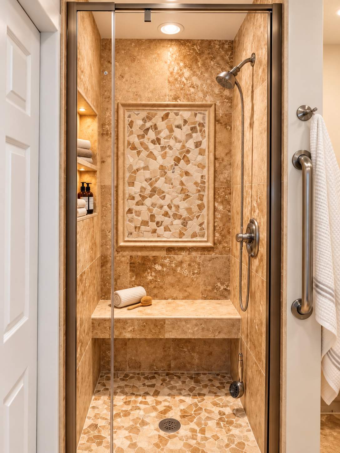Spa-Inspired Walk-In Shower & Bathroom Remodel by Remodel Now
