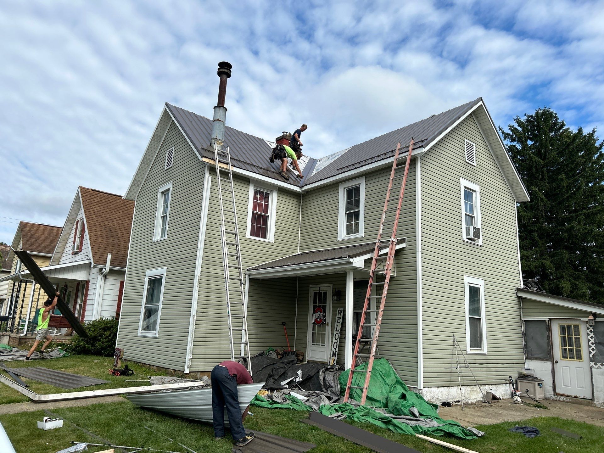 Strasburg Ohio Metal Roof Installation by Pine Ridge Roofing LLC