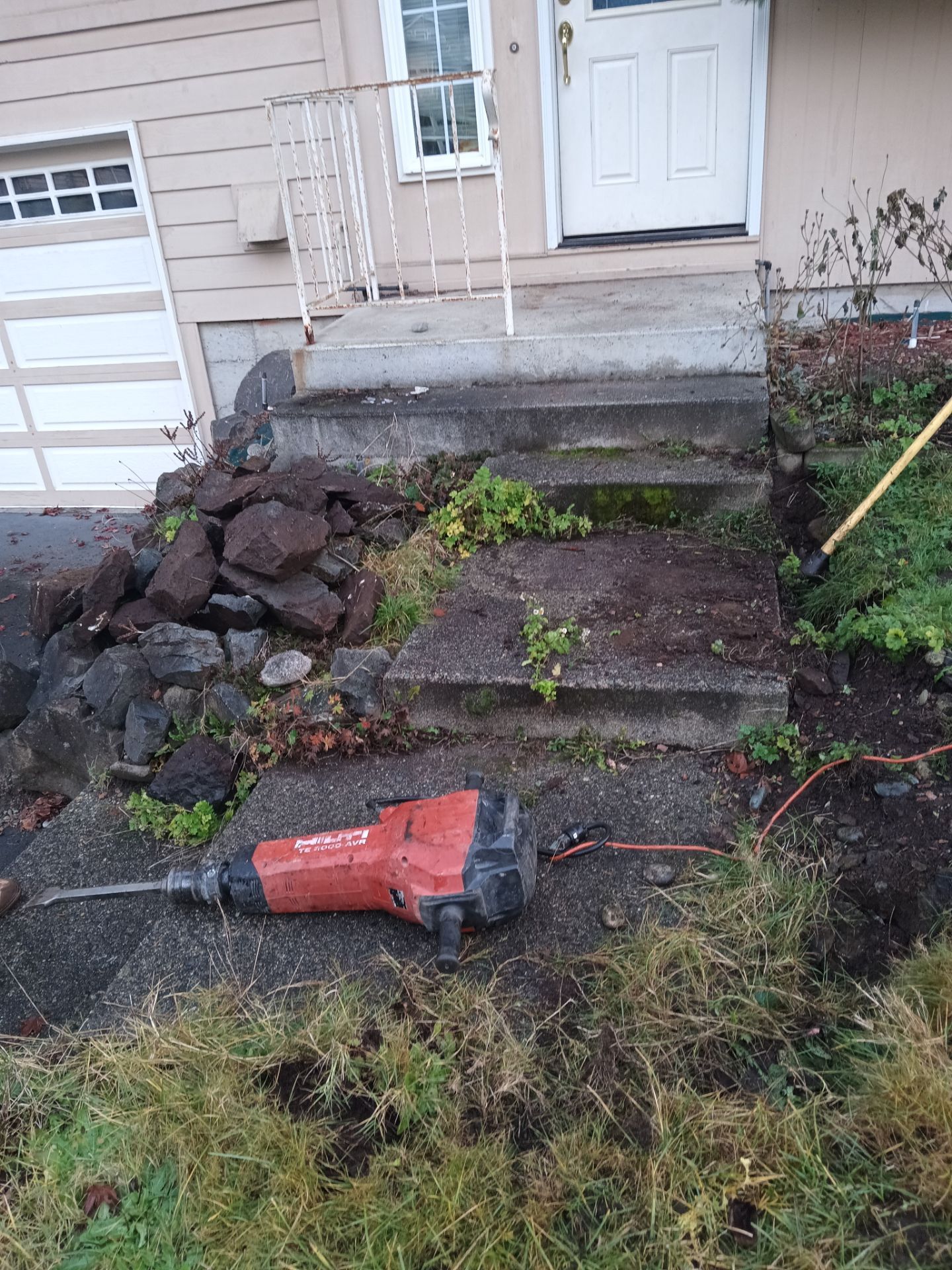 Concrete Front Stair Repair | Bothell  by Jireh Asphalt & Concrete Inc 