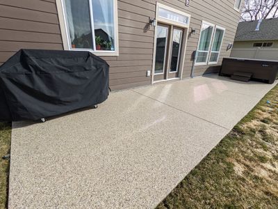 Patio Transformation using Sandstone