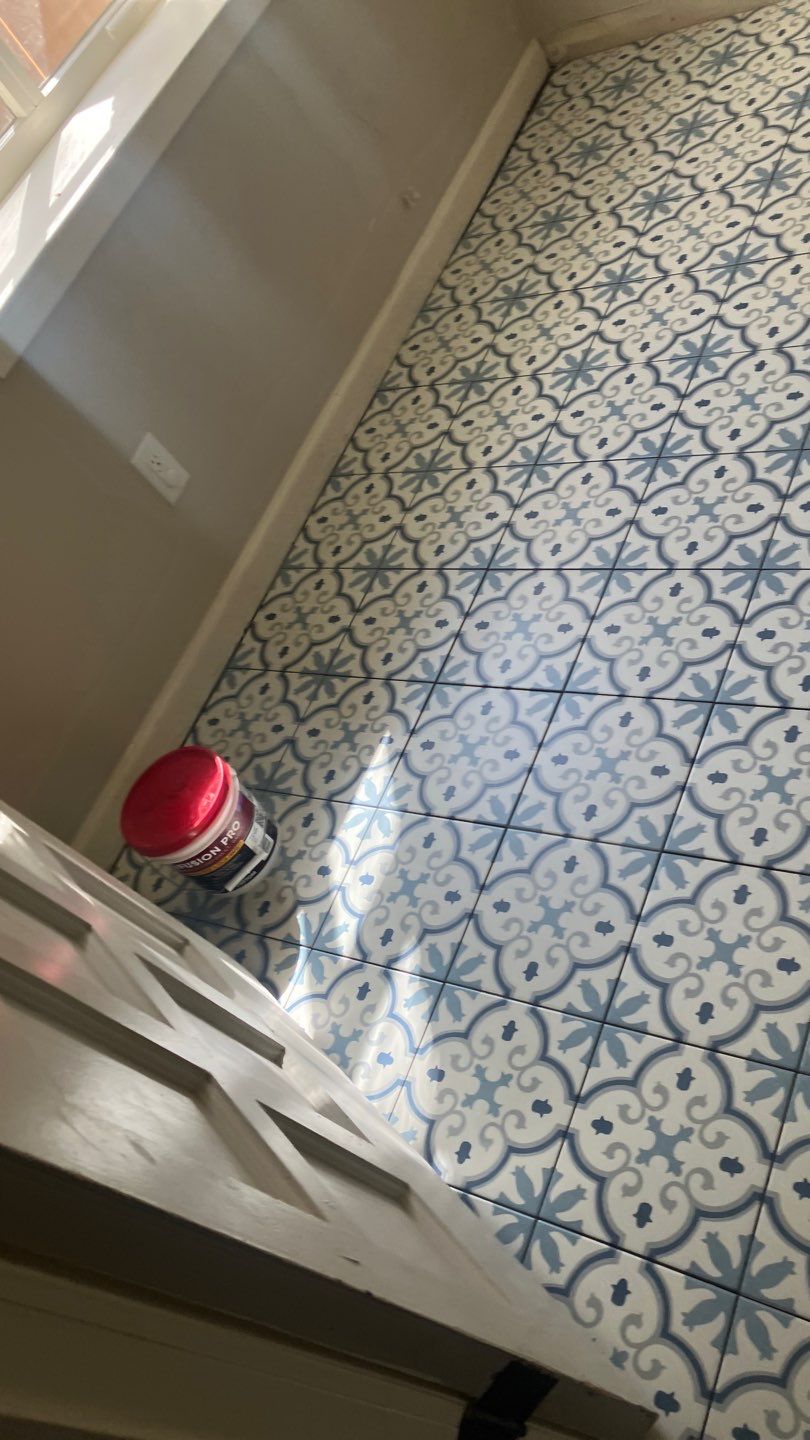 New Tile Shower and Bath Floors by Footprints Floors of Nashville