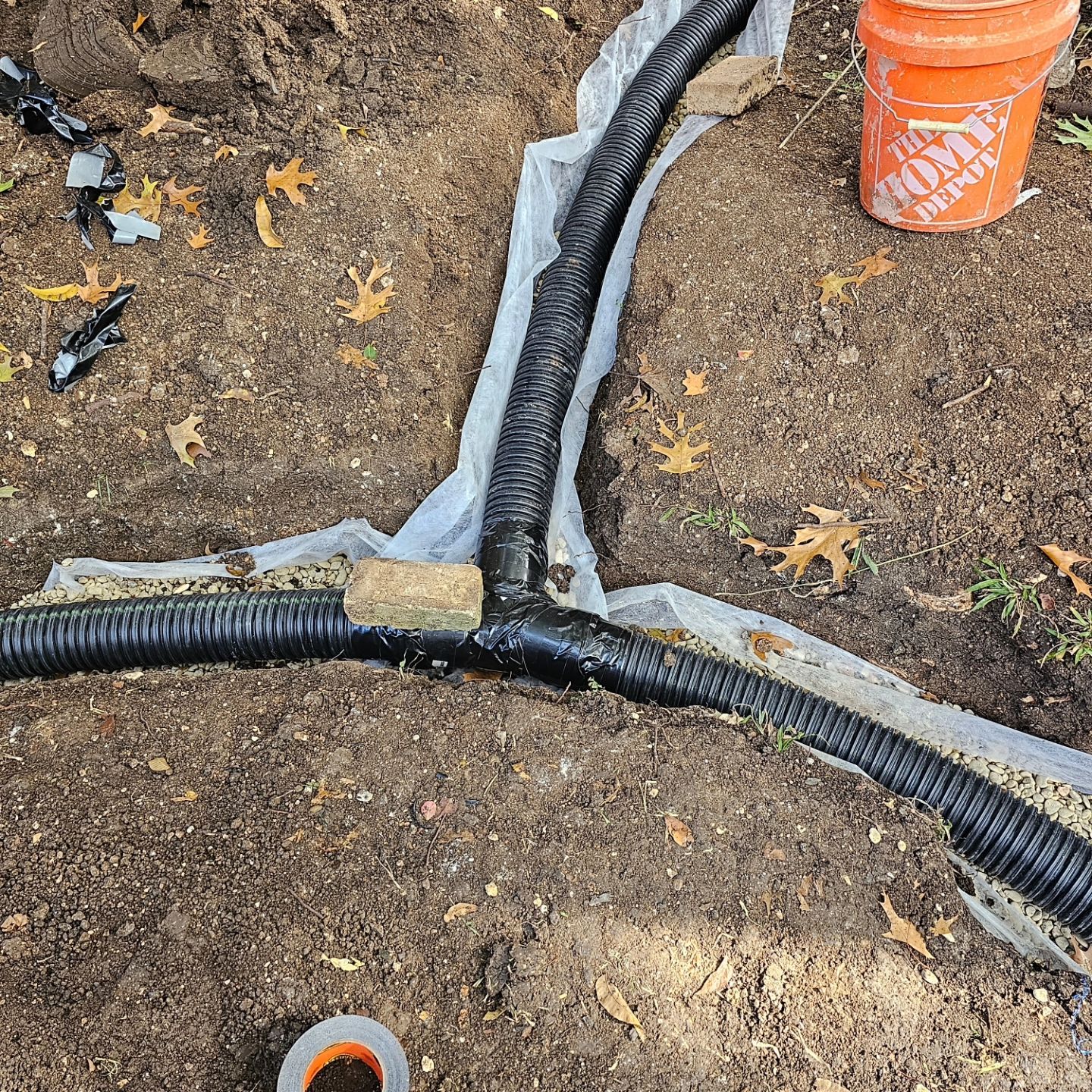 French Drain & Retaining Wall by EL-GC LLC 