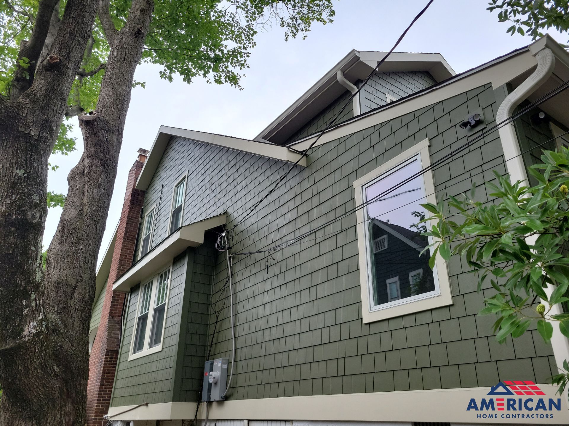 Dramatic exterior facelift in Baltimore by American Home Contractors