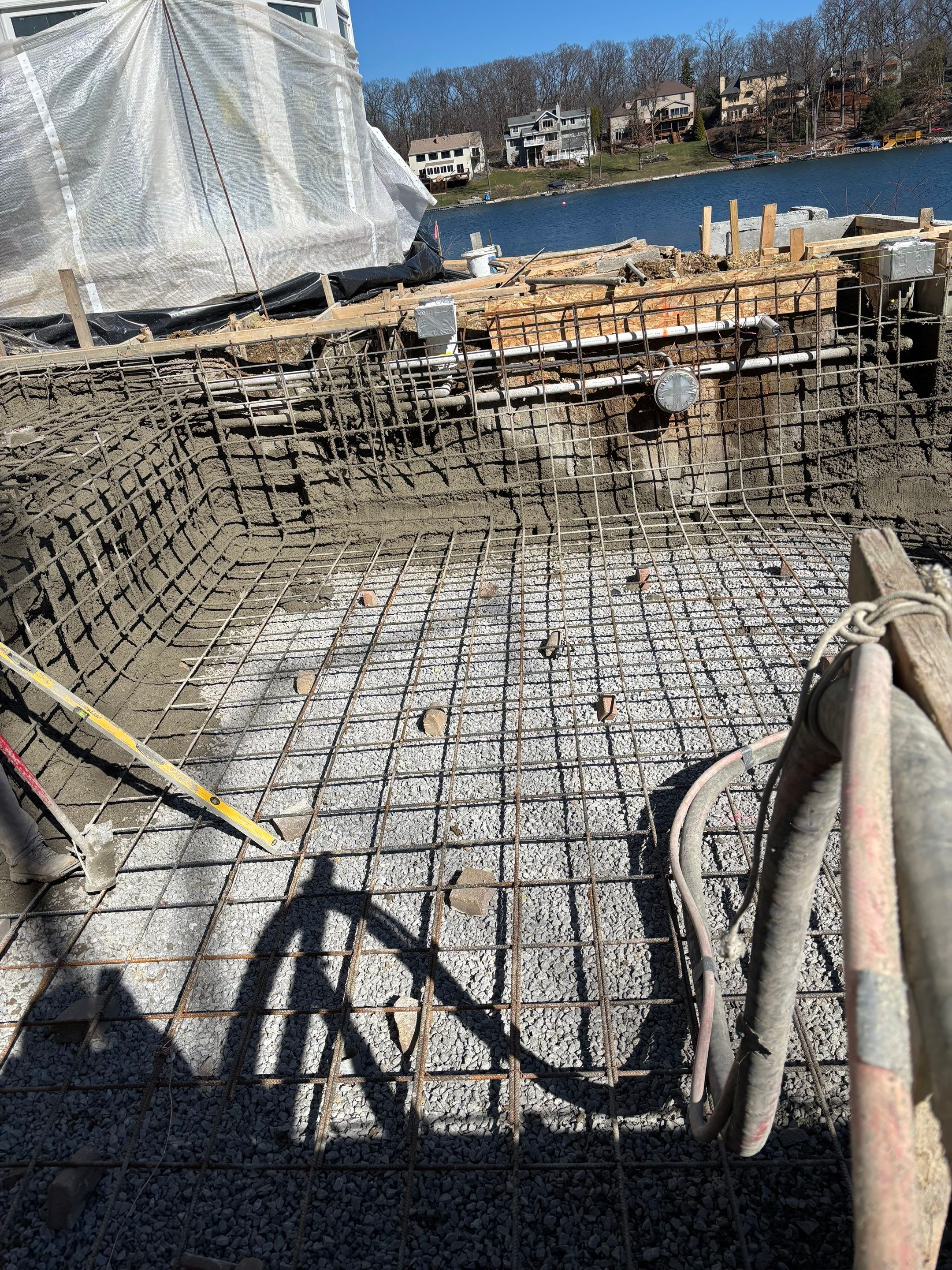 Construction Progress by North Shore Pool & Spa