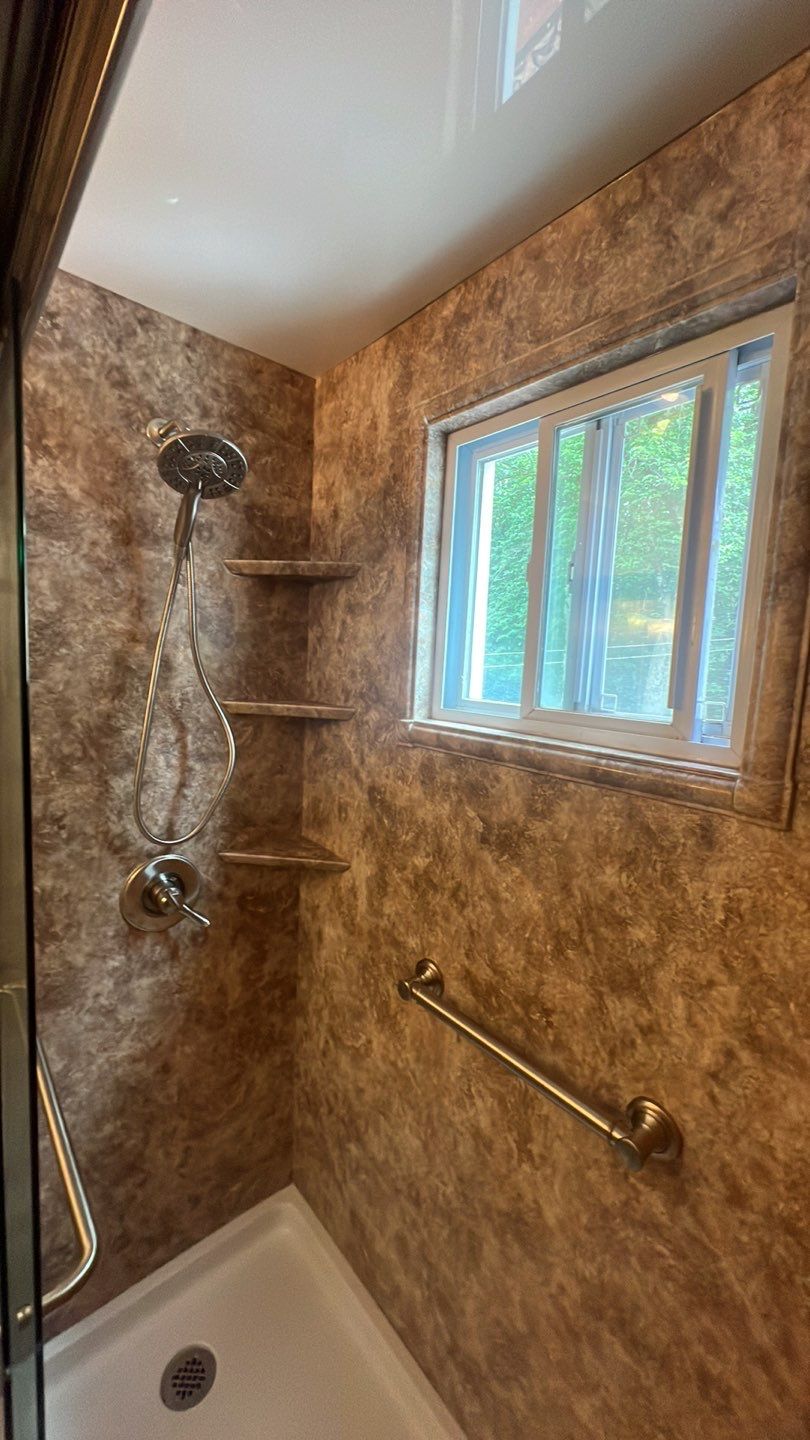 Tub to Walk-In Shower Installation in Bristol, CT  by Yankee Home Improvement
