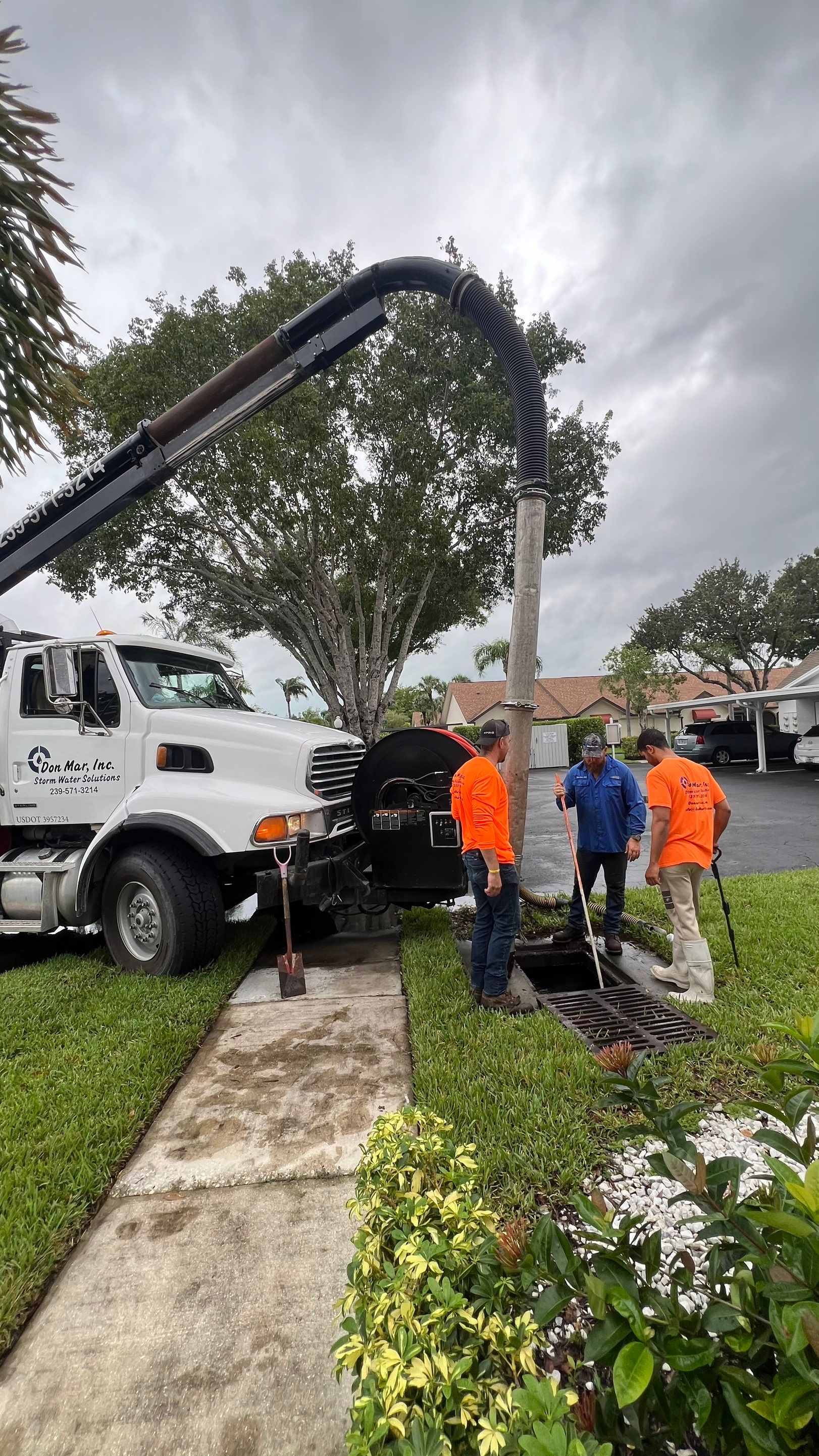 Naples Community Stormwater Blockage by Don Mar, Inc. Storm Water Solutions