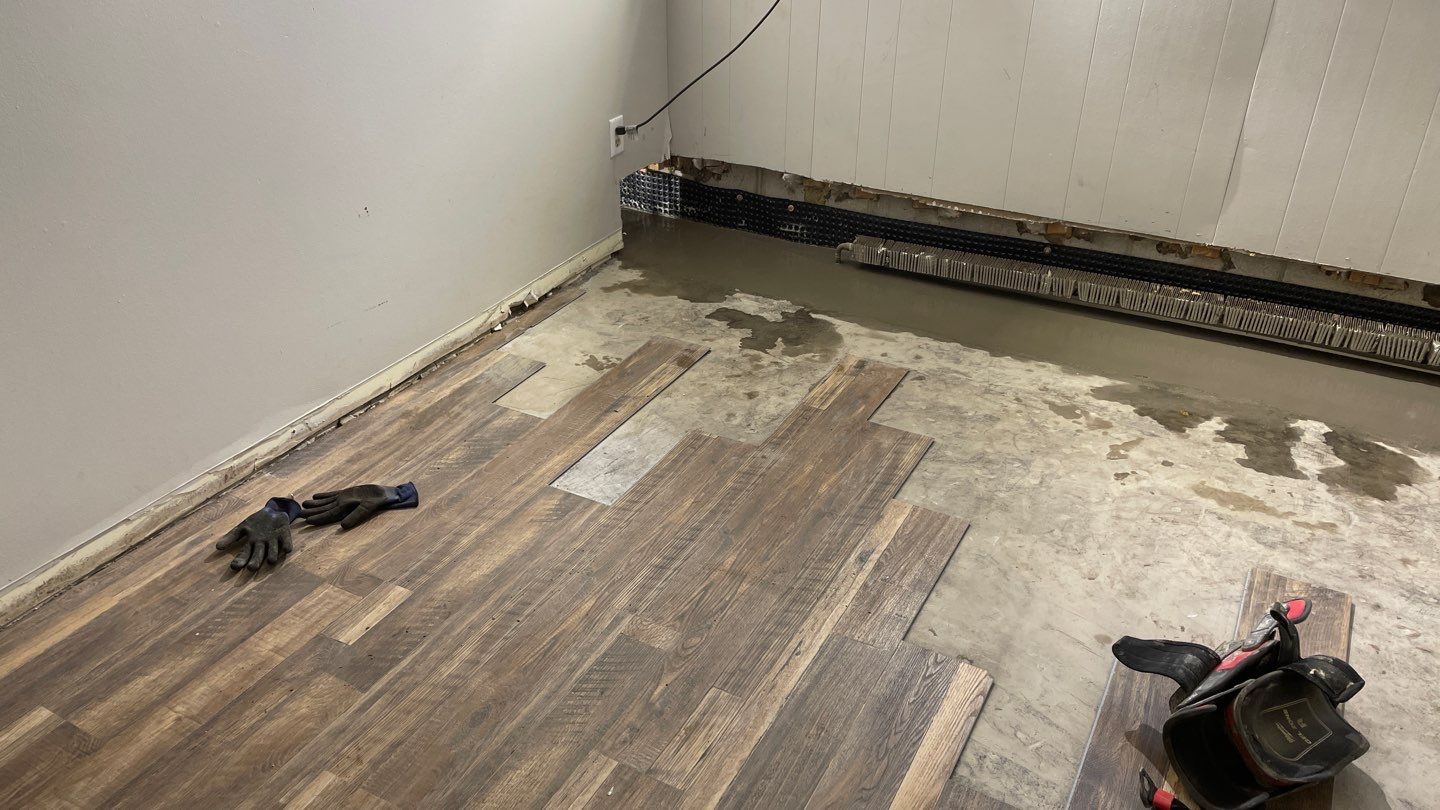 Drain tile and sump pump for George by Waterproofing Northeast