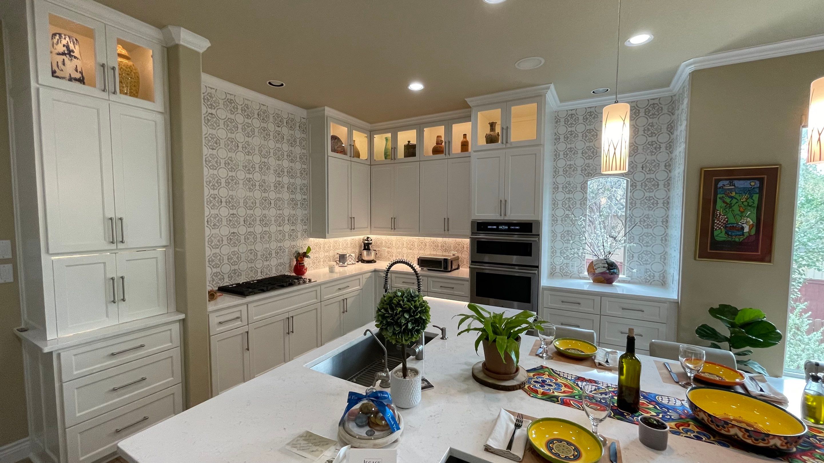 Rogers Ranch Kitchen Remodel | Reoriented Island & Custom White Cabinetry by Legacy Bath and Kitchen 