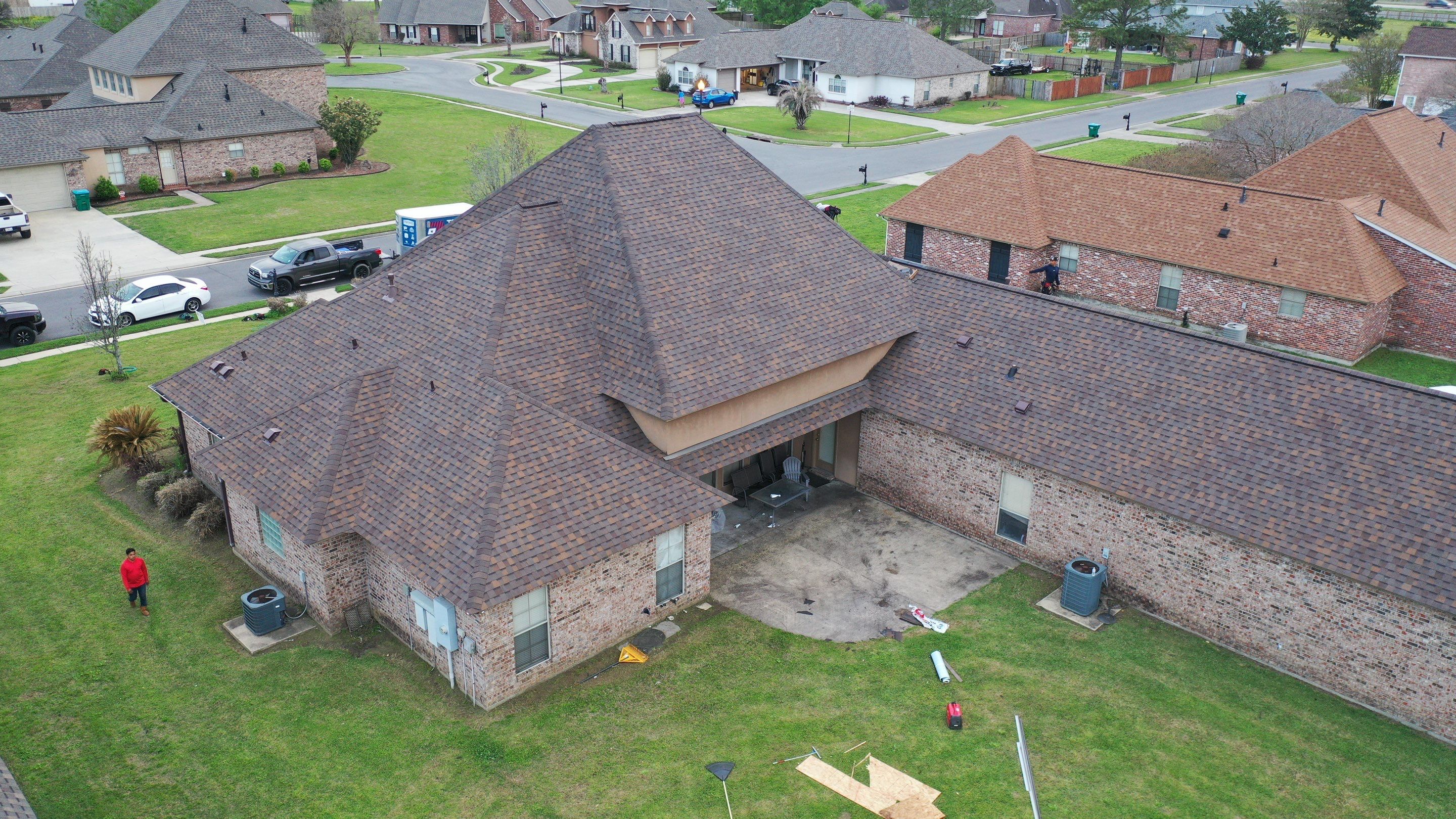 Residential Roofing Installation using Atlas Pinnacle Pristine Copper Canyon by Top Team Construction