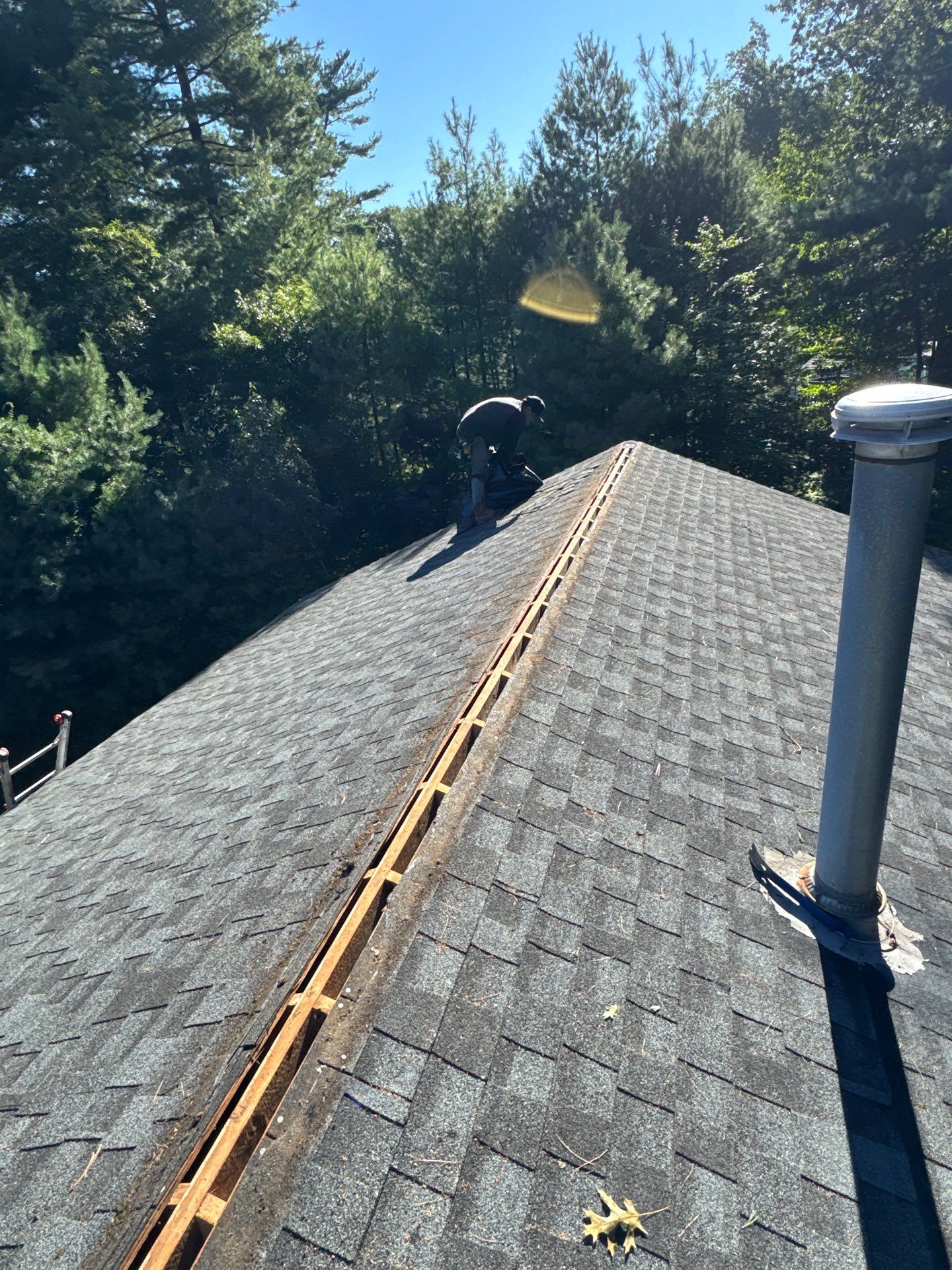Tewksbury Attic Ventilation Upgrade with Chimney & Pipe Boot Reflashing by Mighty Dog Roofing of Greater Middlesex County