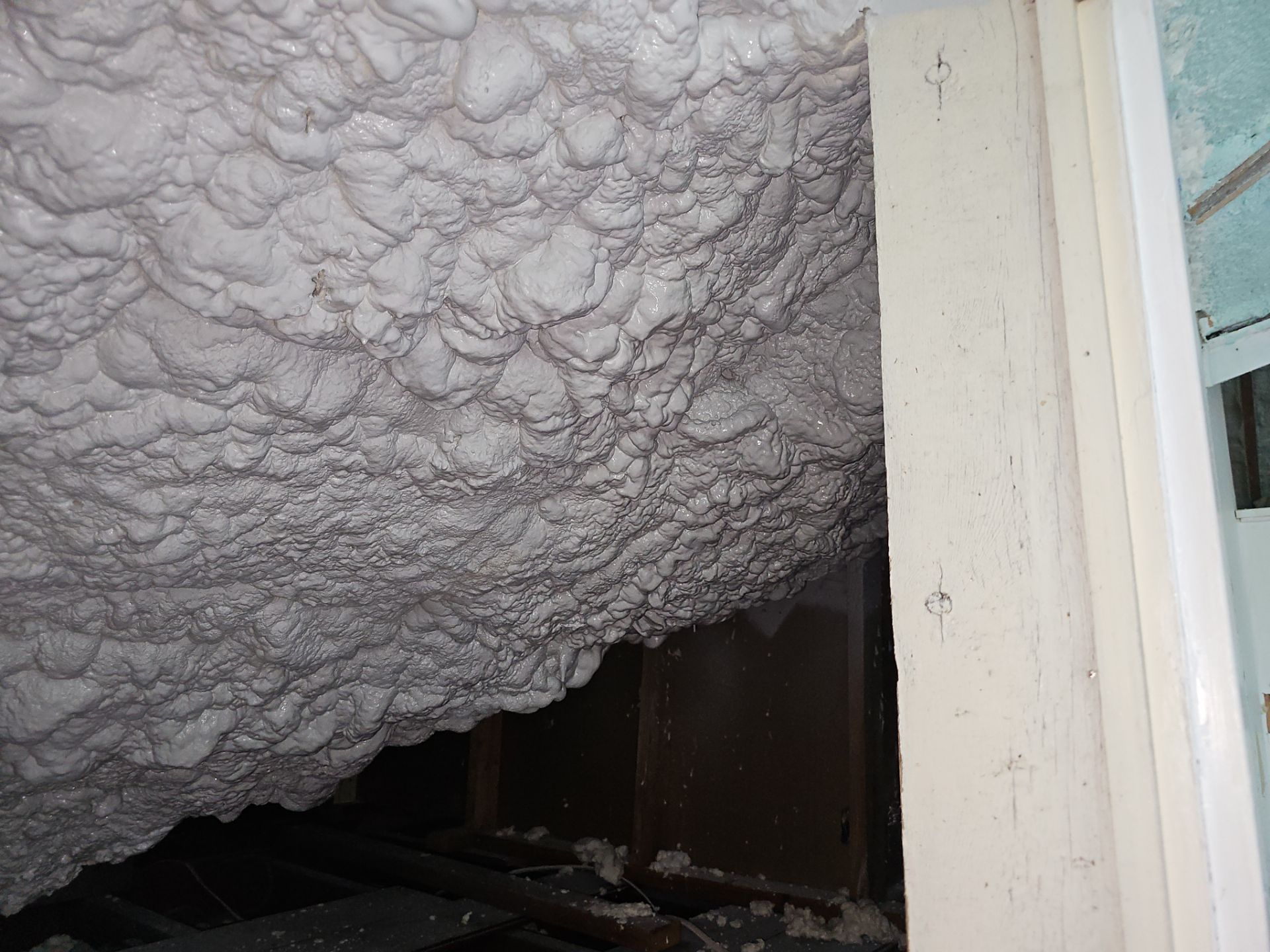 Attic Insulation using open cell spray foam by NYS Foam & Energy