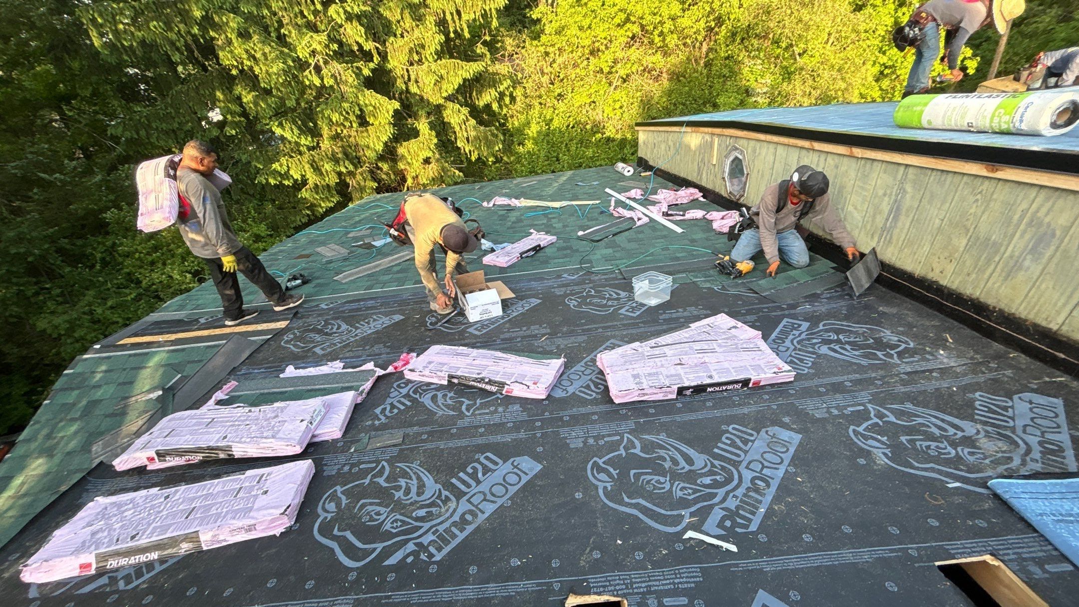 Roof Replacement using Owens Corning Duration by 180 Contractors