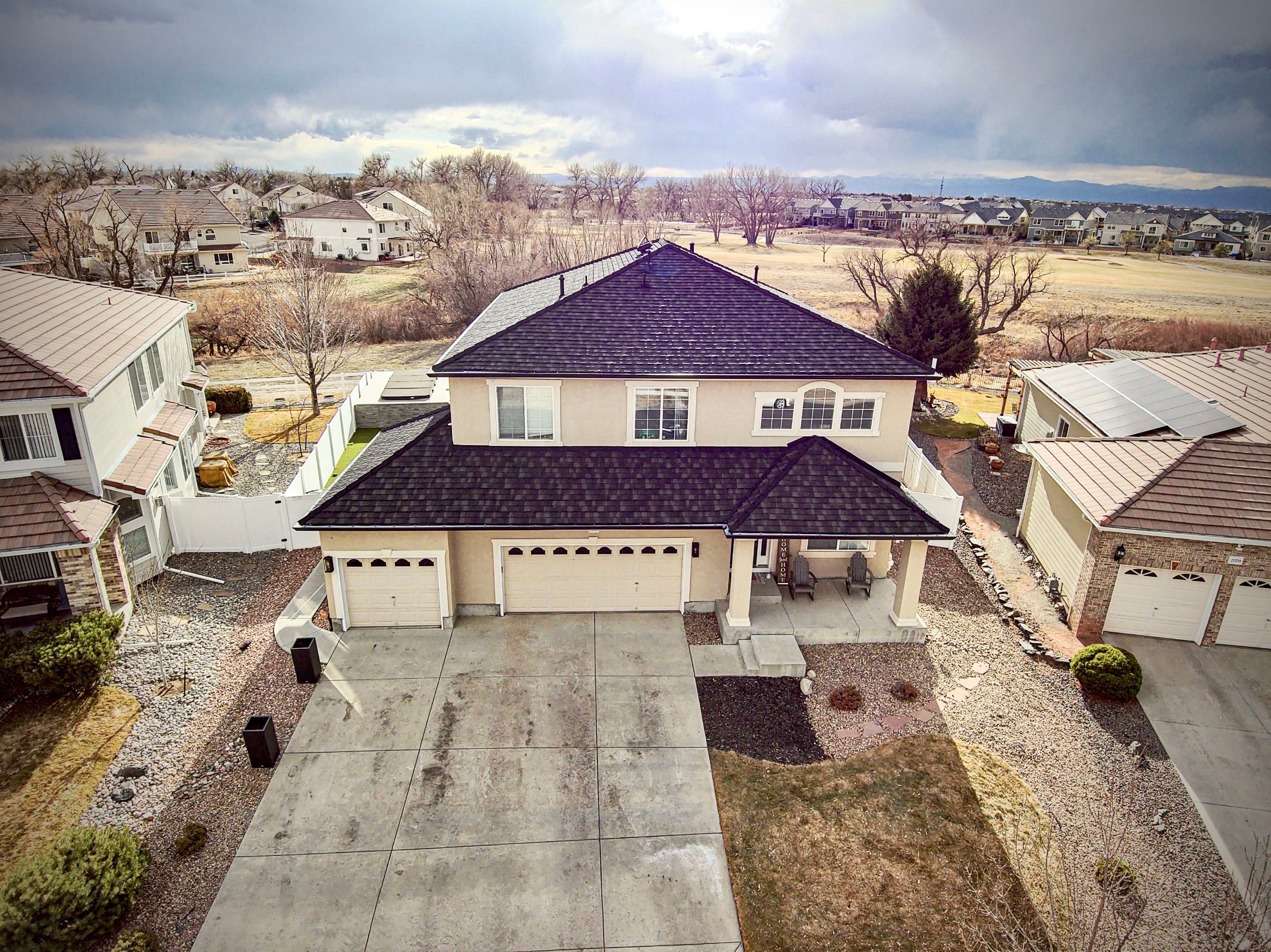Residential Roofing Installation using Stone Coated Steel Cottage Shake by Blue Peaks Roofing LLC 