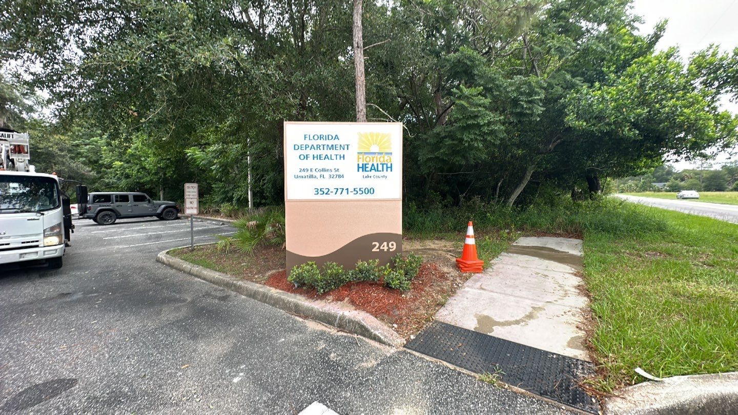 Monument Sign for Florida Health Department by SignCrafters