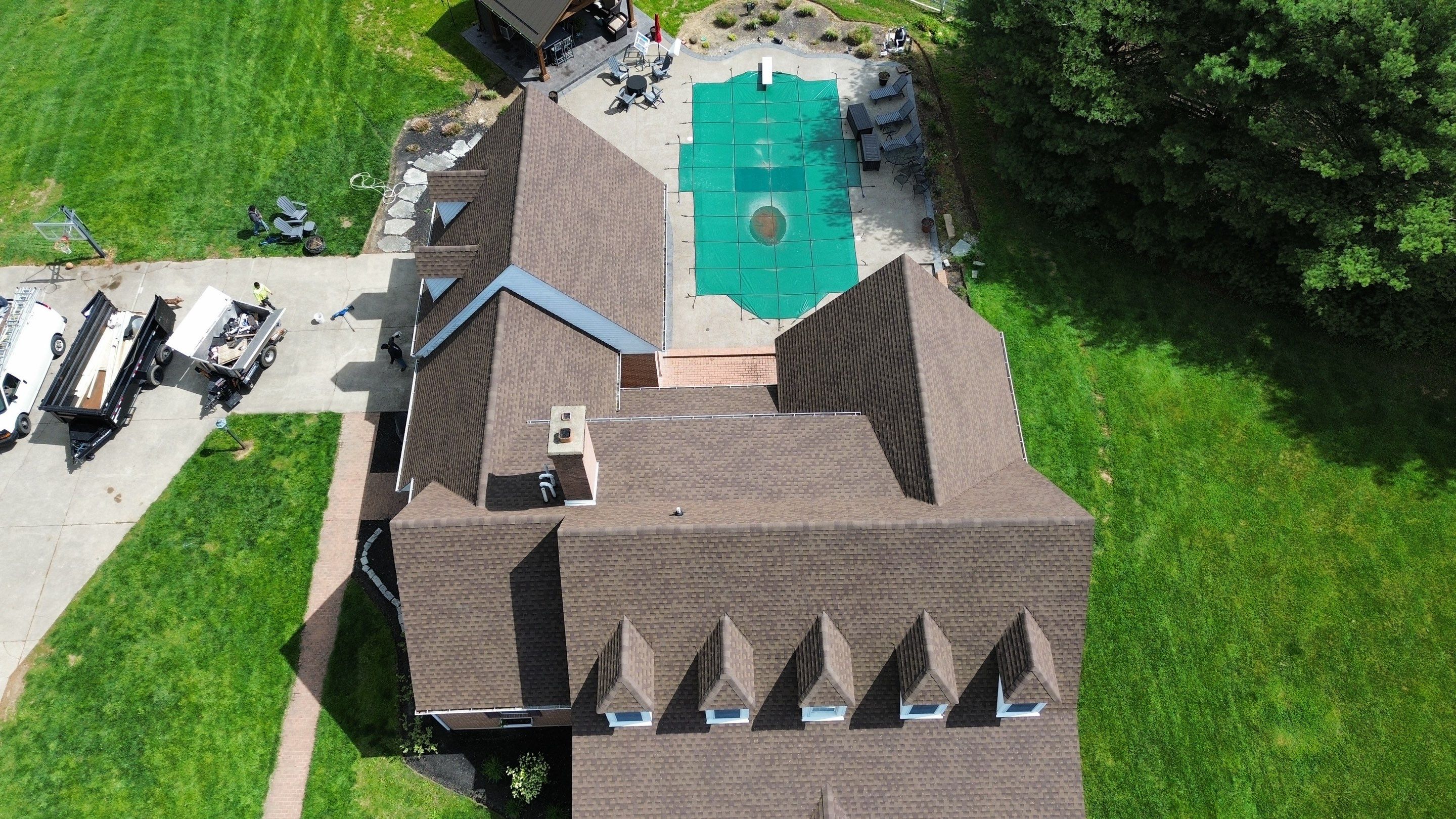 Residential Roofing Installation using Timberline HDZ Shingles - Barkwood by RoofX 