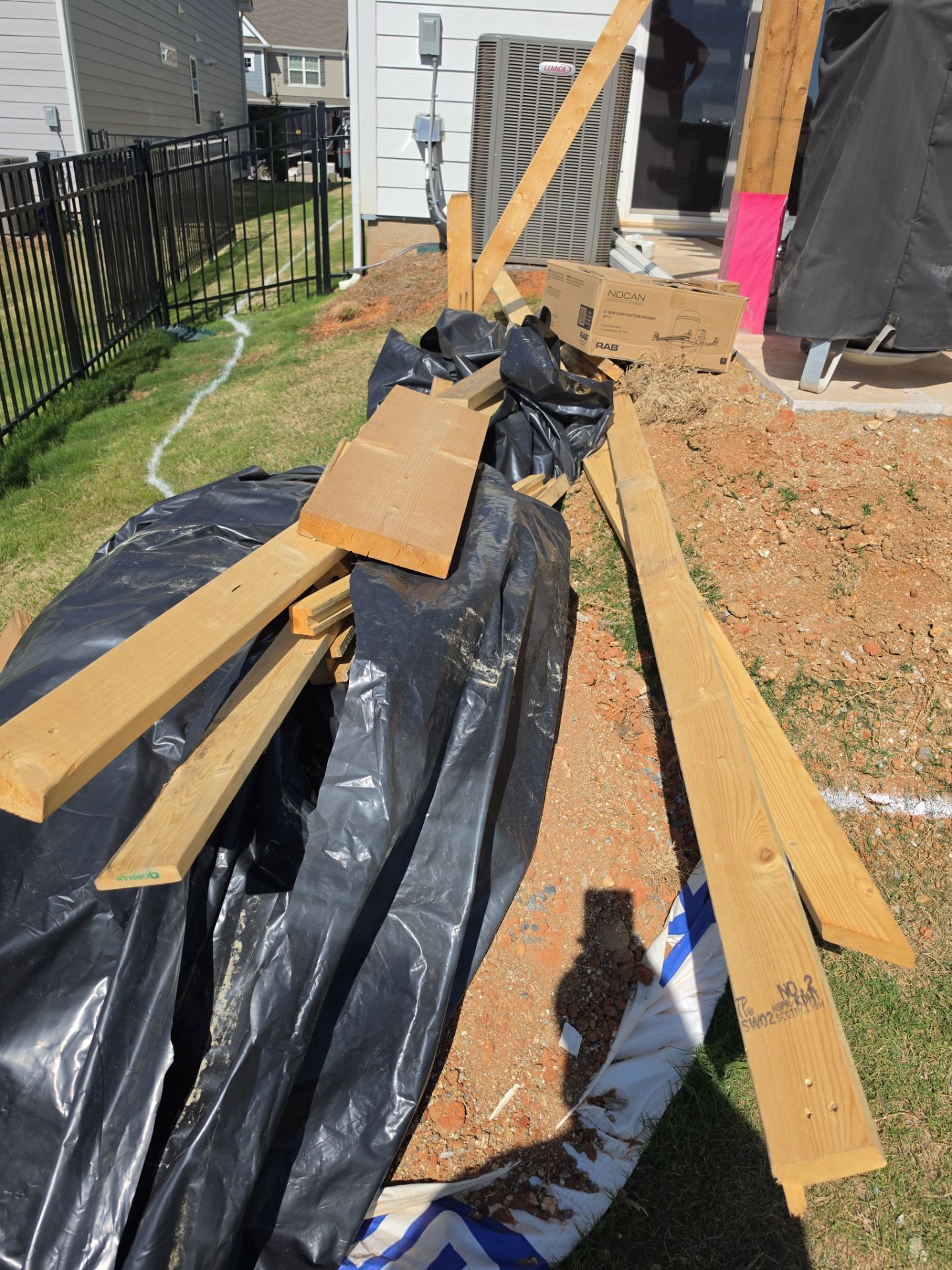 Job site clean up in Fort Mill by Badger Hauling