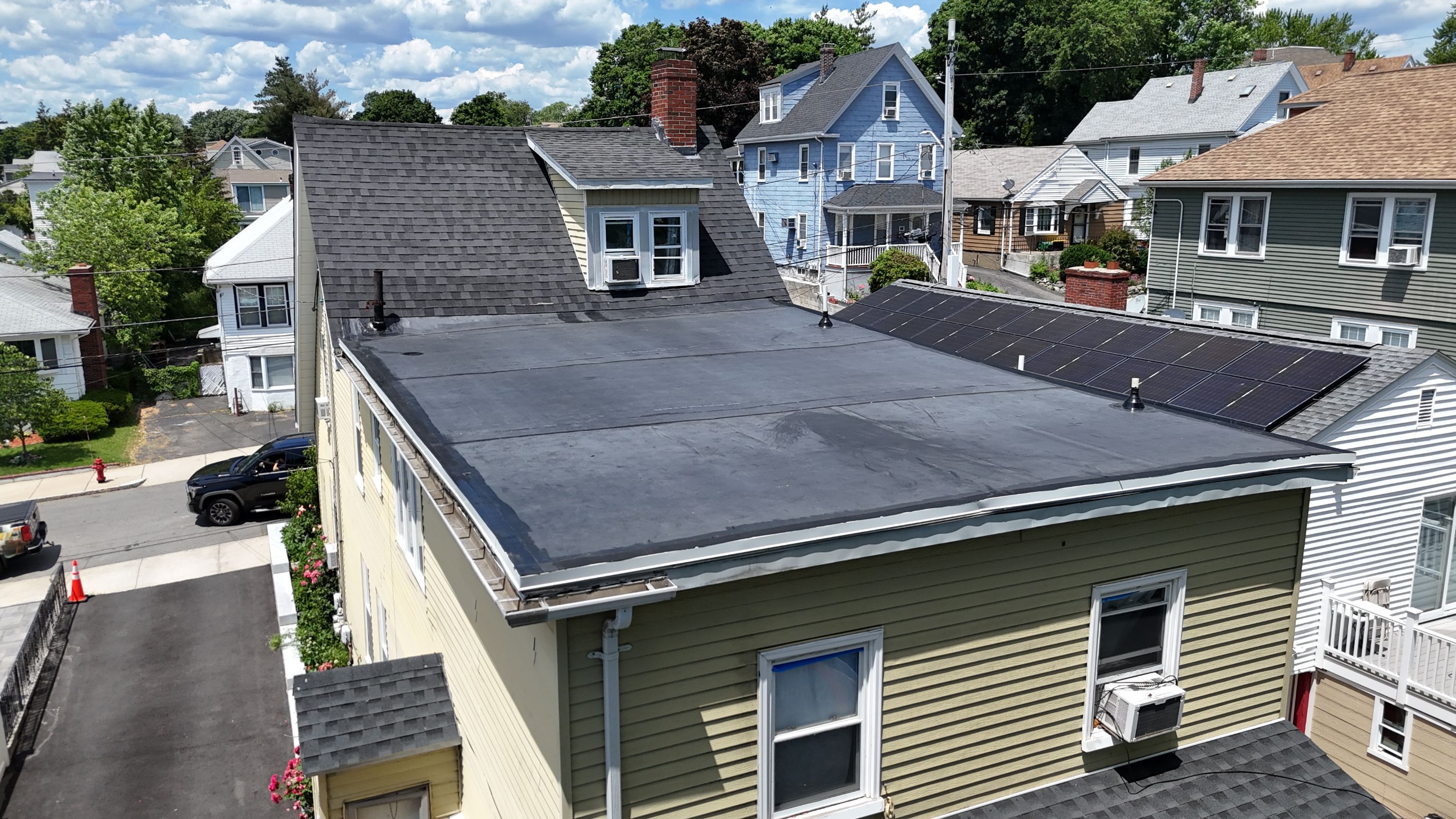 Revere EPDM Flat Roof Replacement — Durable Rubber Roofing System by JOHNNYS PRO