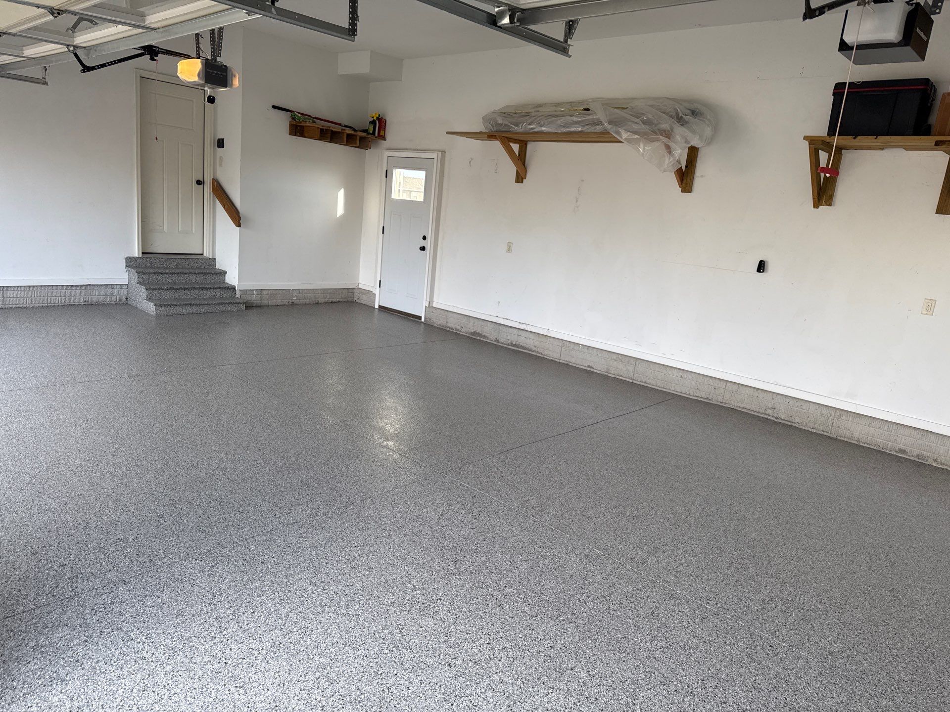 New Years Resolutions May Take A Long Time To See Results, But Our Floors Take Just One Day to Install. by Revival Concrete Coatings