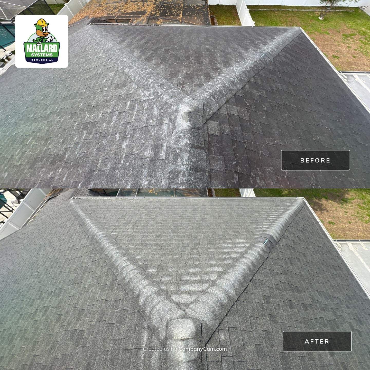 Shingle Roof Cleaning for Oviedo Residential Property by Mallard Systems