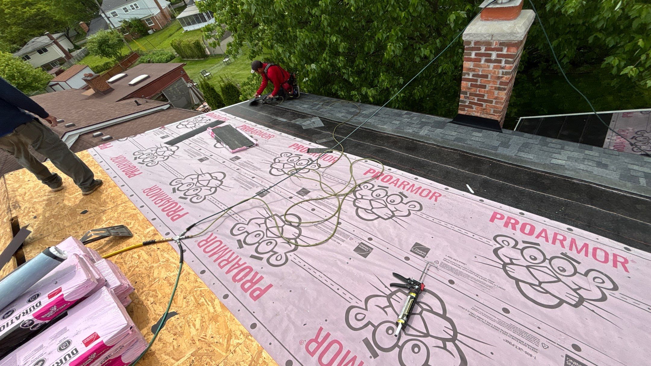 Roof Replacement using Owens Corning Estate Gray by 180 Contractors