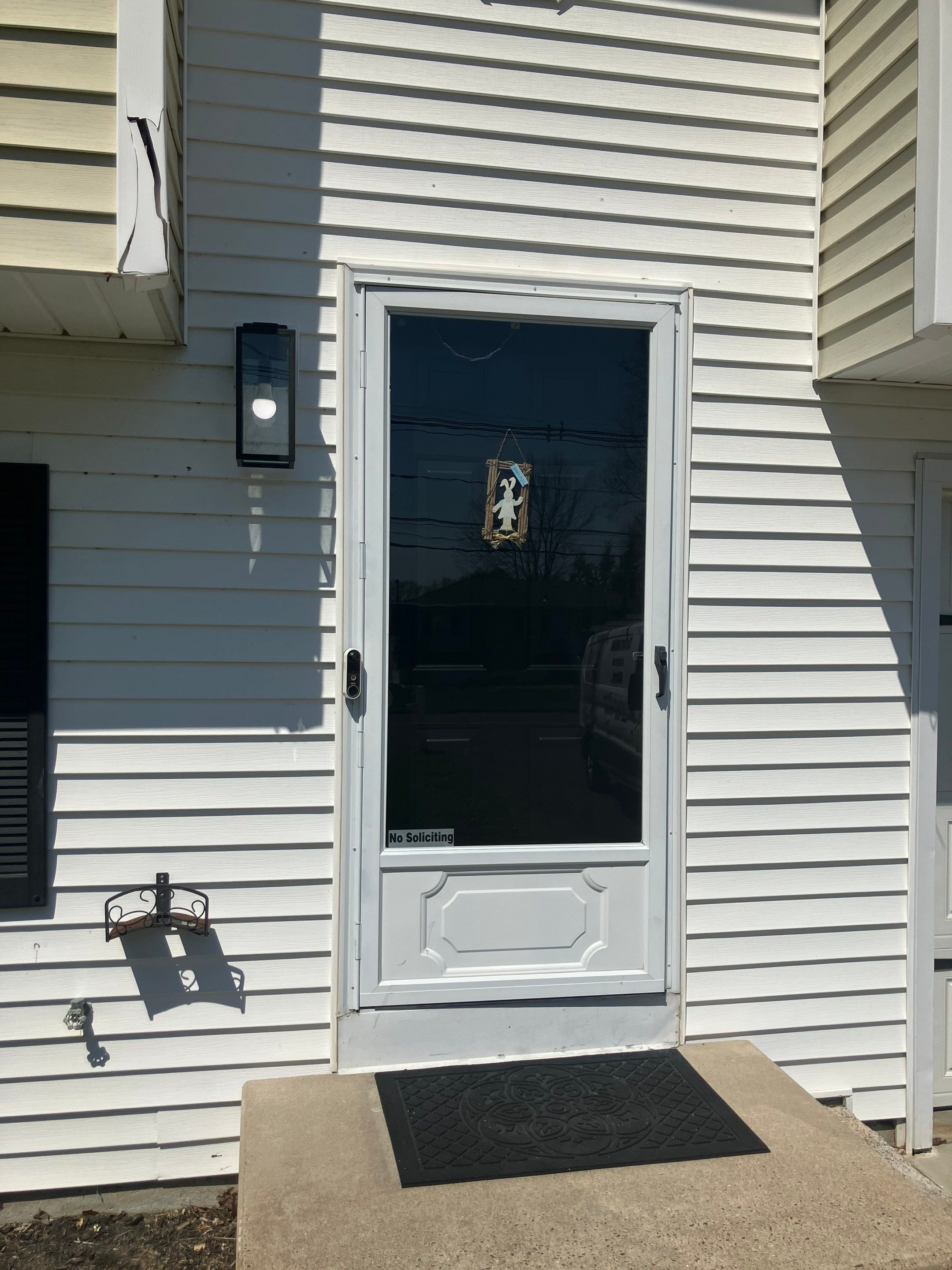 Storm Door Installation Using ProVia Storm Door by DiGiorgi Roofing and Siding Inc