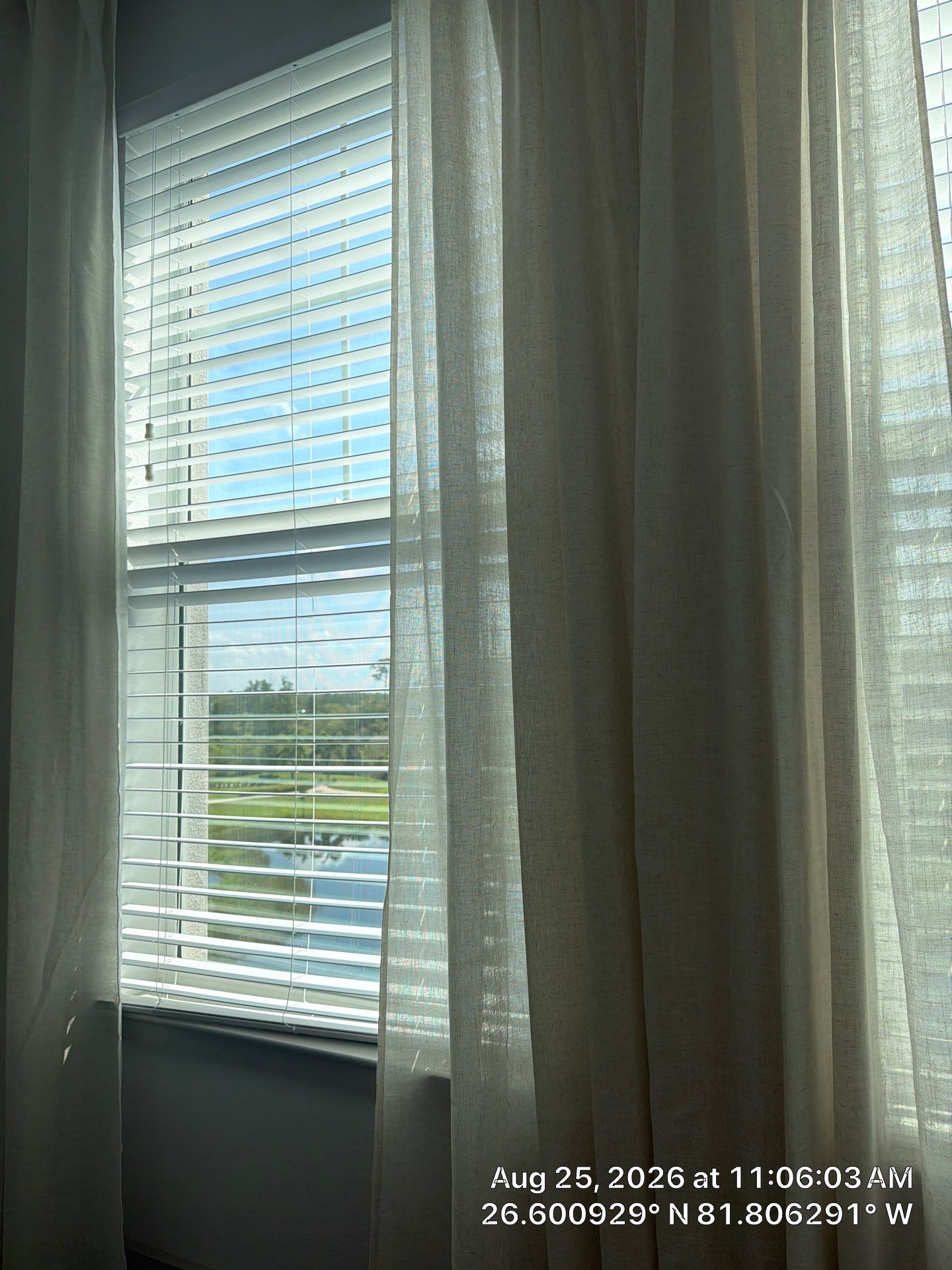 Custom Window Treatment and Horizontal Blind Installation in Fort Myers by CompanyCam Sales Demo