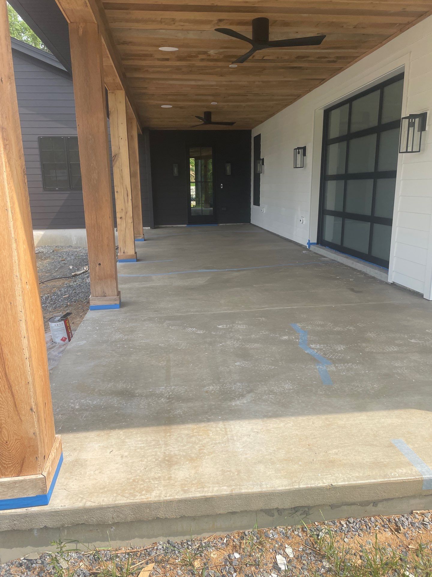 Stamped Overlay Patio  by Architectural Concrete Design