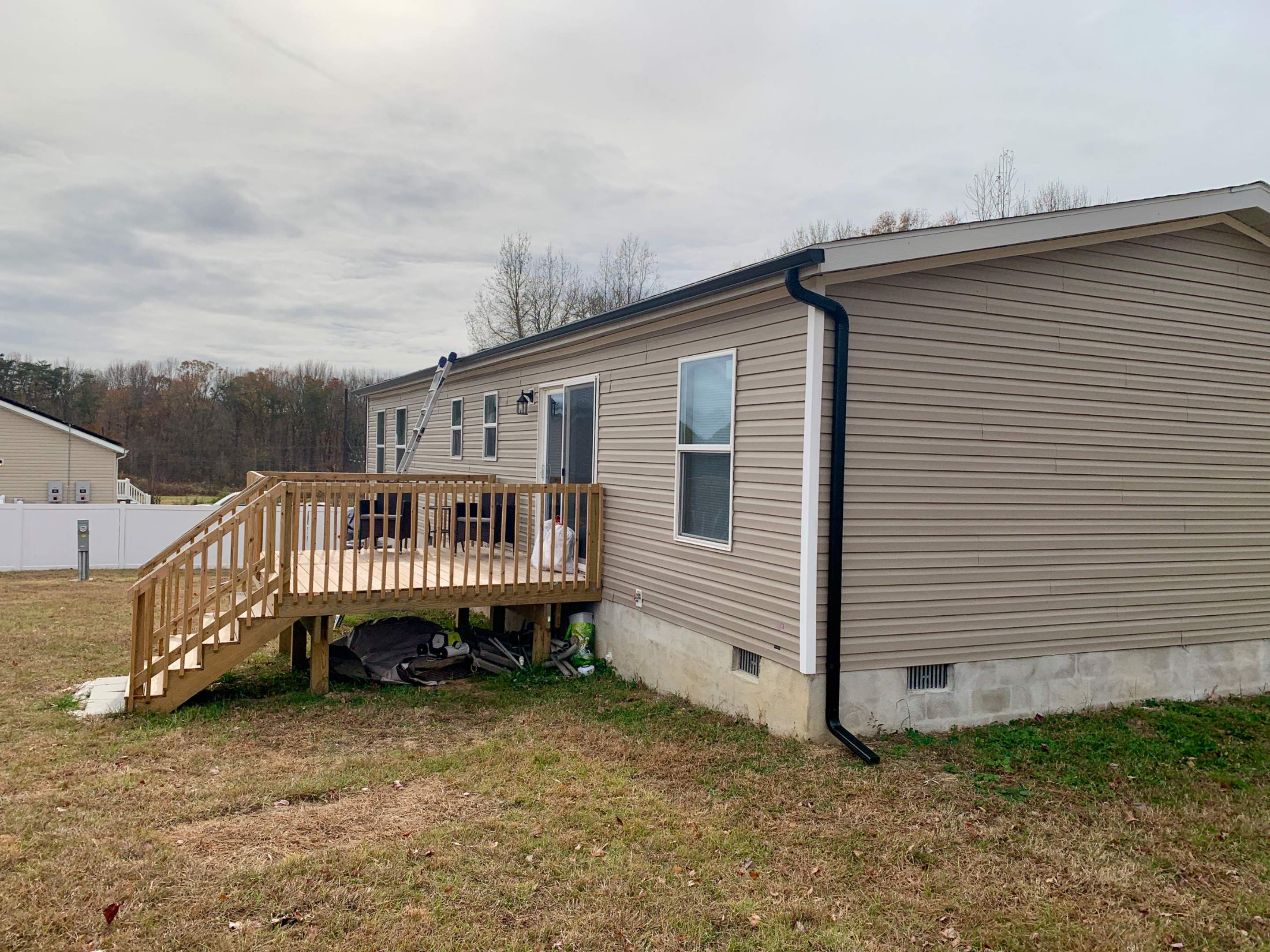 Gutter Installation using 5" Seamless Gutters by Matter Construction, LLC