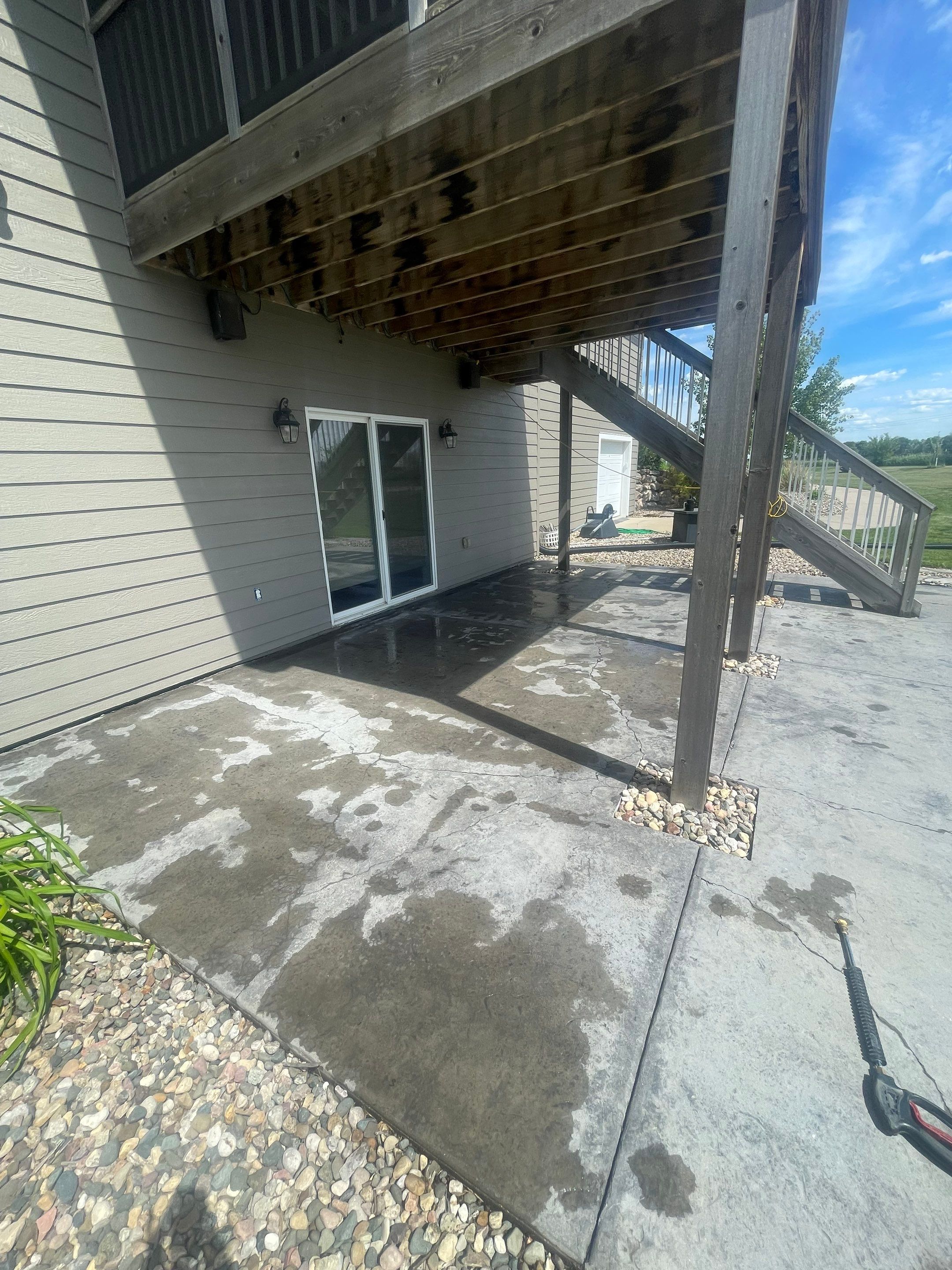 Concrete Patio Restoration and Installation in Sioux Falls by Select Painting, Coatings & Garage Cabinets